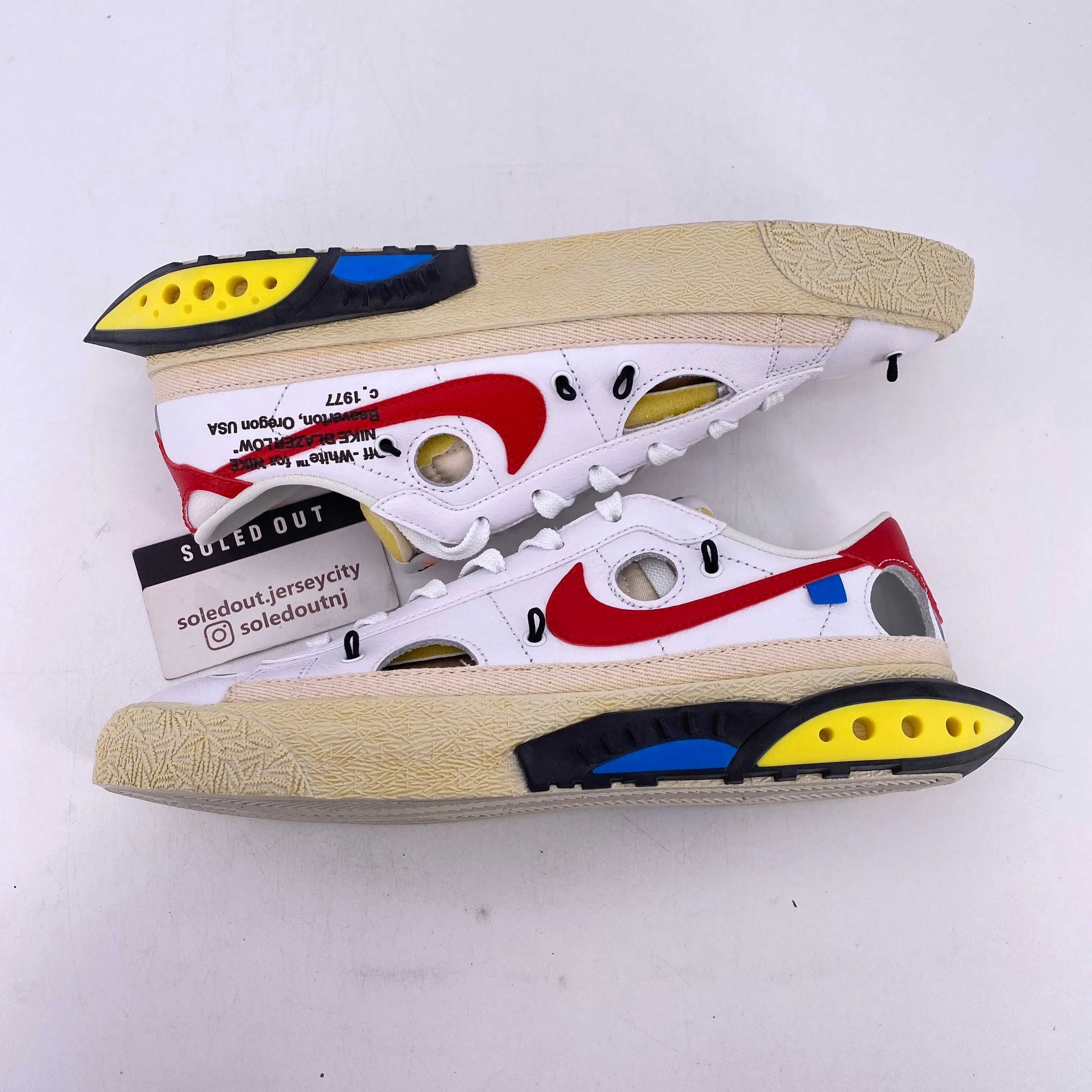 Nike Blazer Low "Ow University Red" 2022 New Size 8