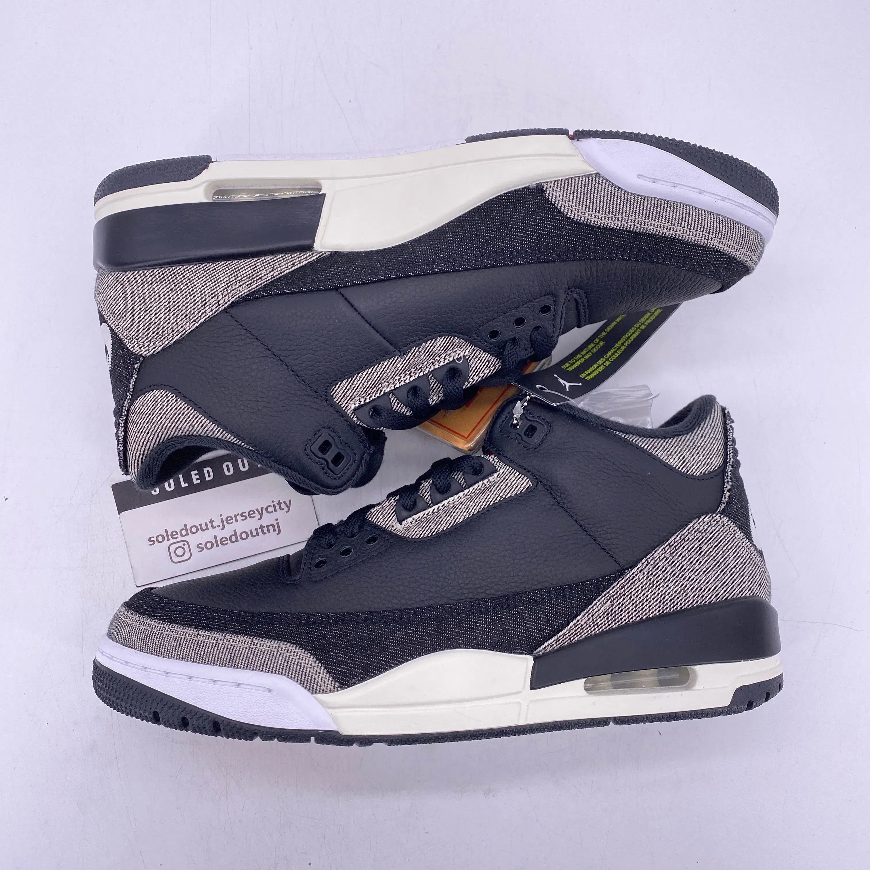 Air Jordan 3 Retro "Levis Black Denim" 2026 New Size 9