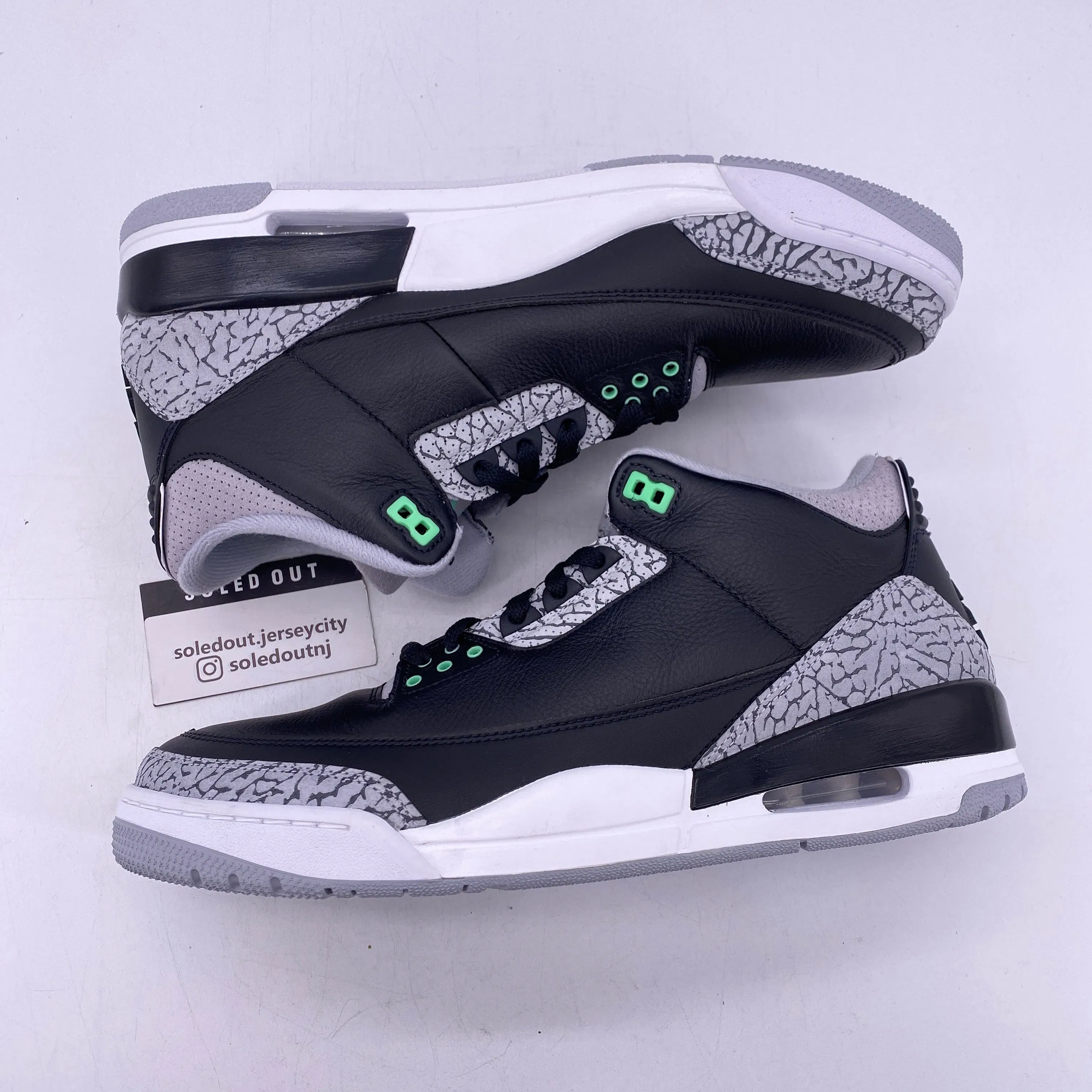 Air Jordan 3 Retro "Green Glow" 2024 New Size 12.5