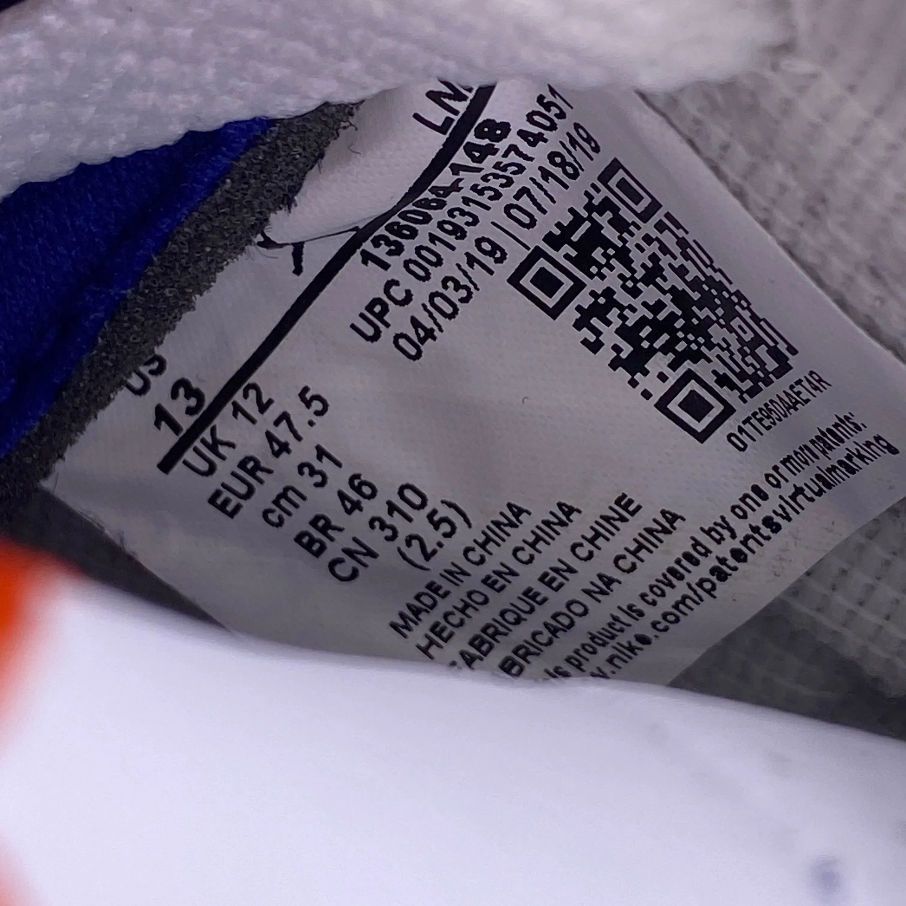 Air Jordan 3 Retro "Knicks" 2019 New Size 13