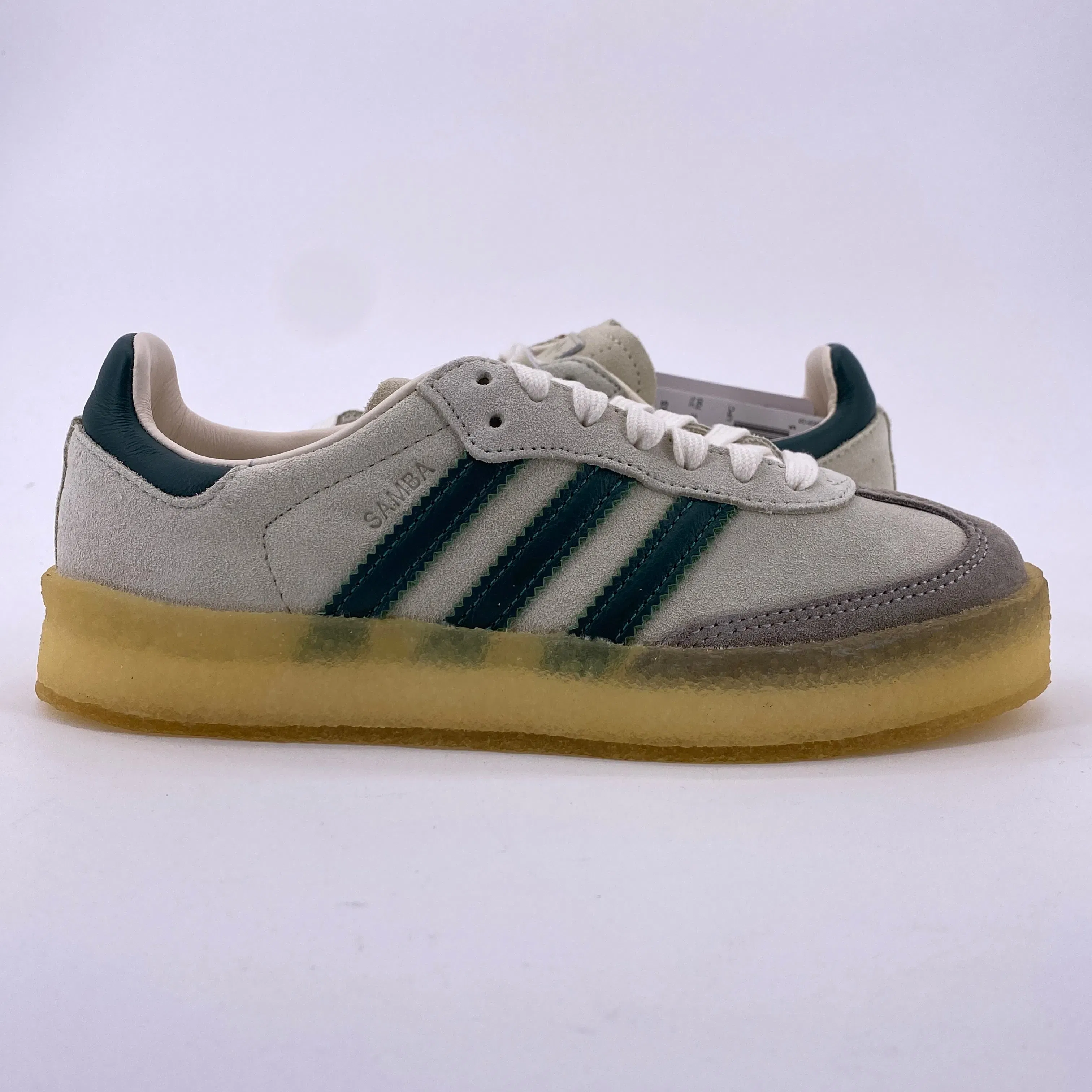 Adidas Clarks Samba "Ronnie Fieg White Green" 2023 New Size 4