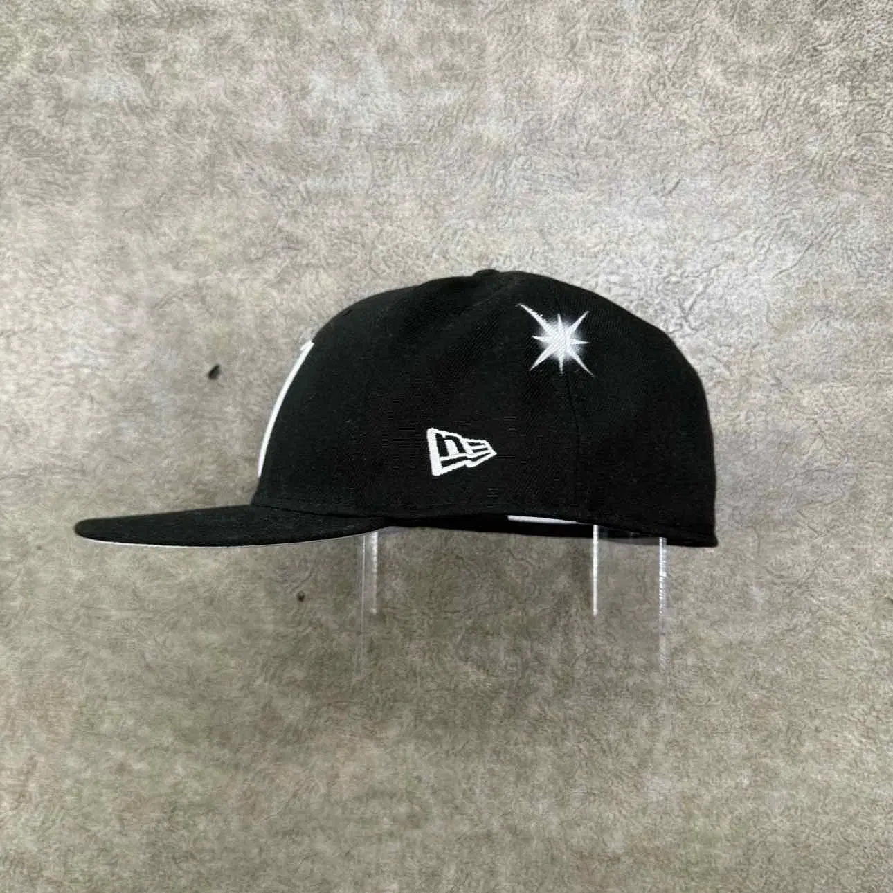 Ay El Ay En Fitted Hat "RAIDERS" New Black Size 7 5/8