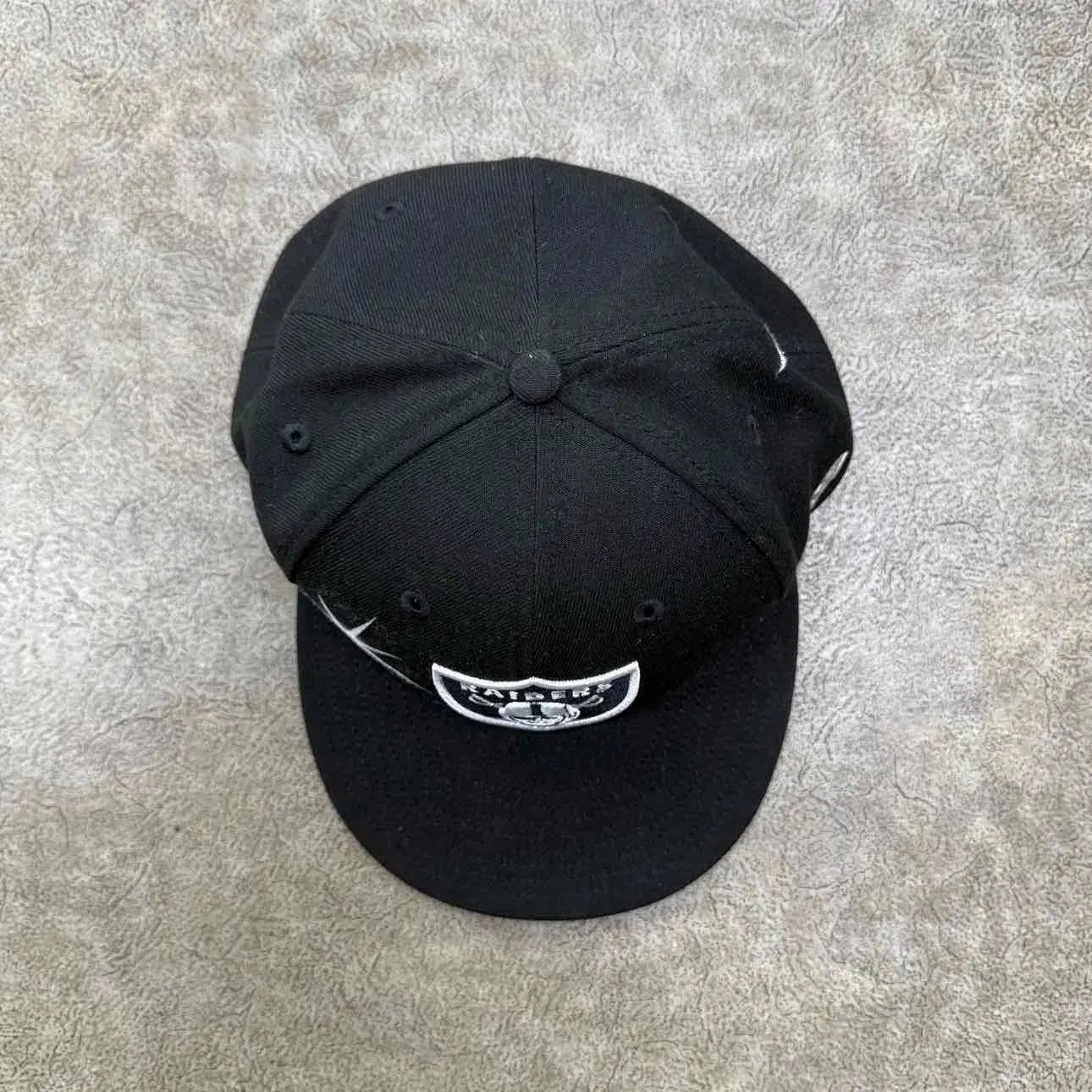 Ay El Ay En Fitted Hat "RAIDERS" New Black Size 7 5/8