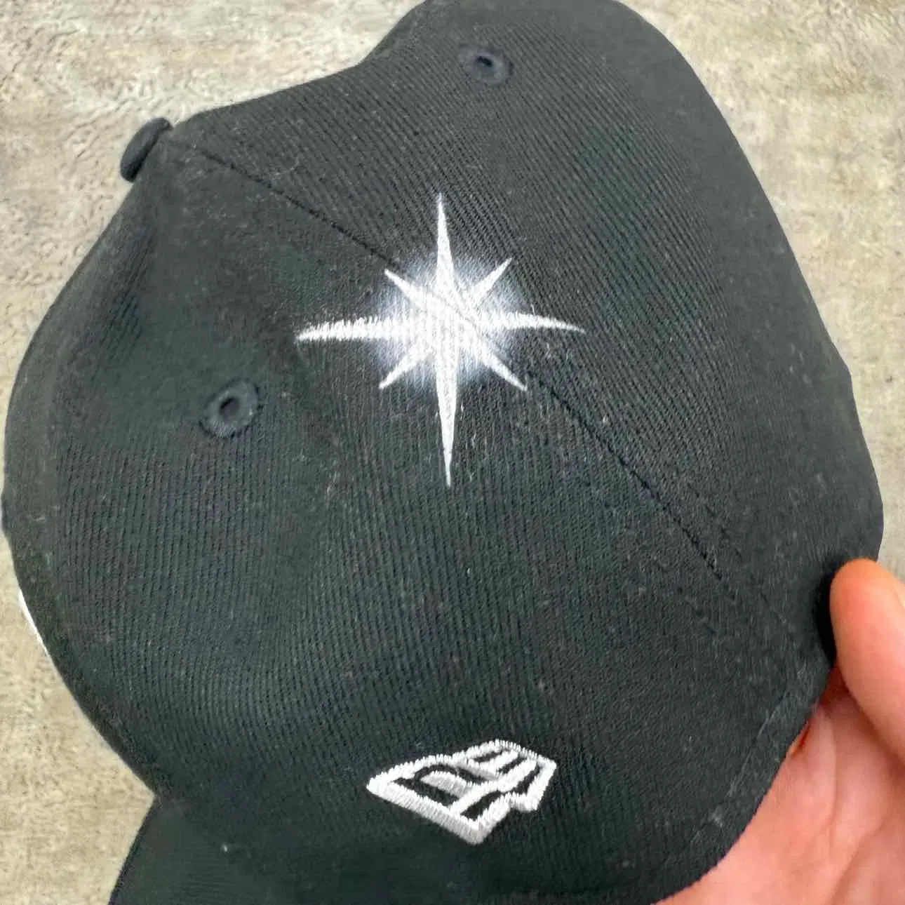 Ay El Ay En Fitted Hat "RAIDERS" New Black Size 7 5/8
