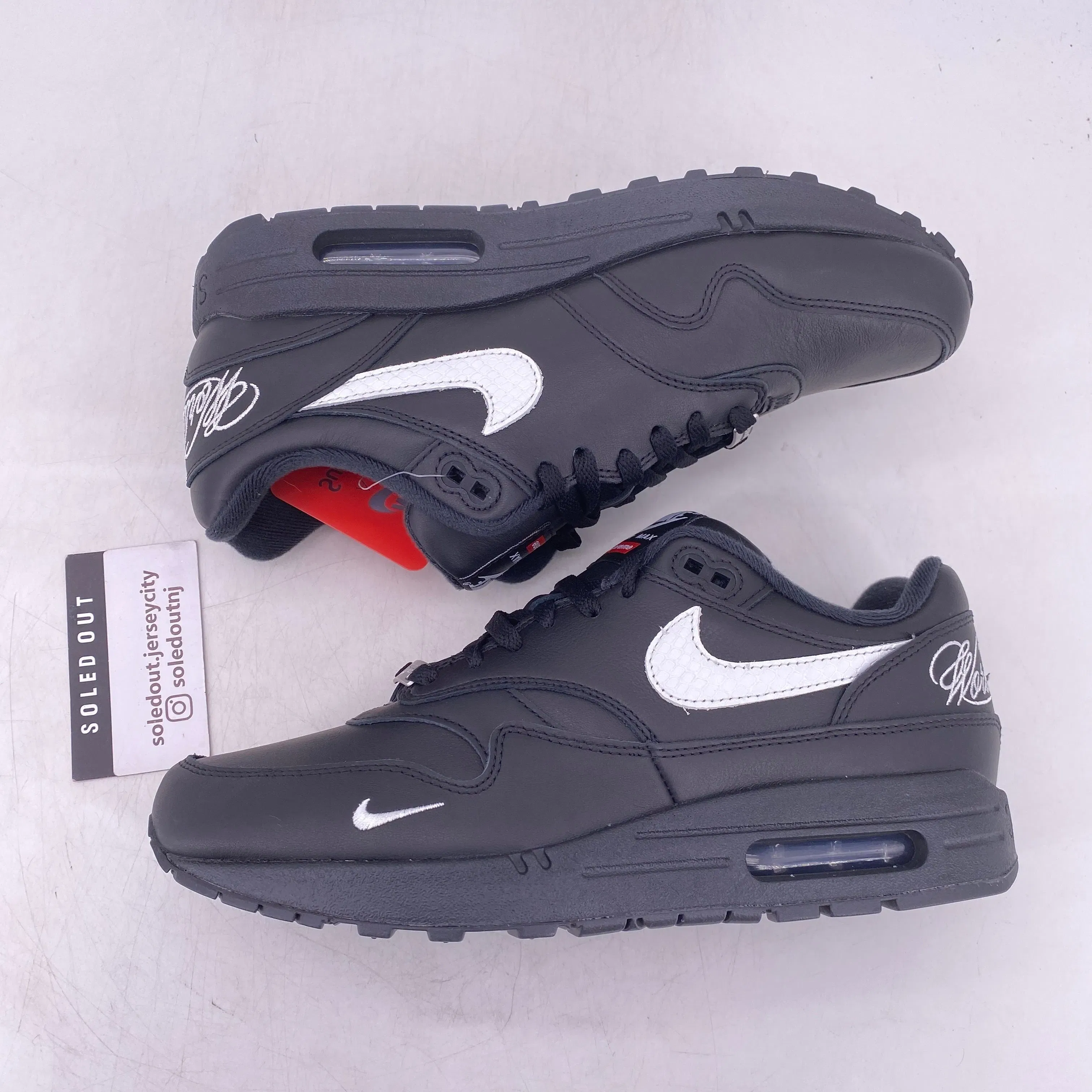 Nike Air Max 1 '87 SP "Supreme Black White" 2025 New Size 9.5
