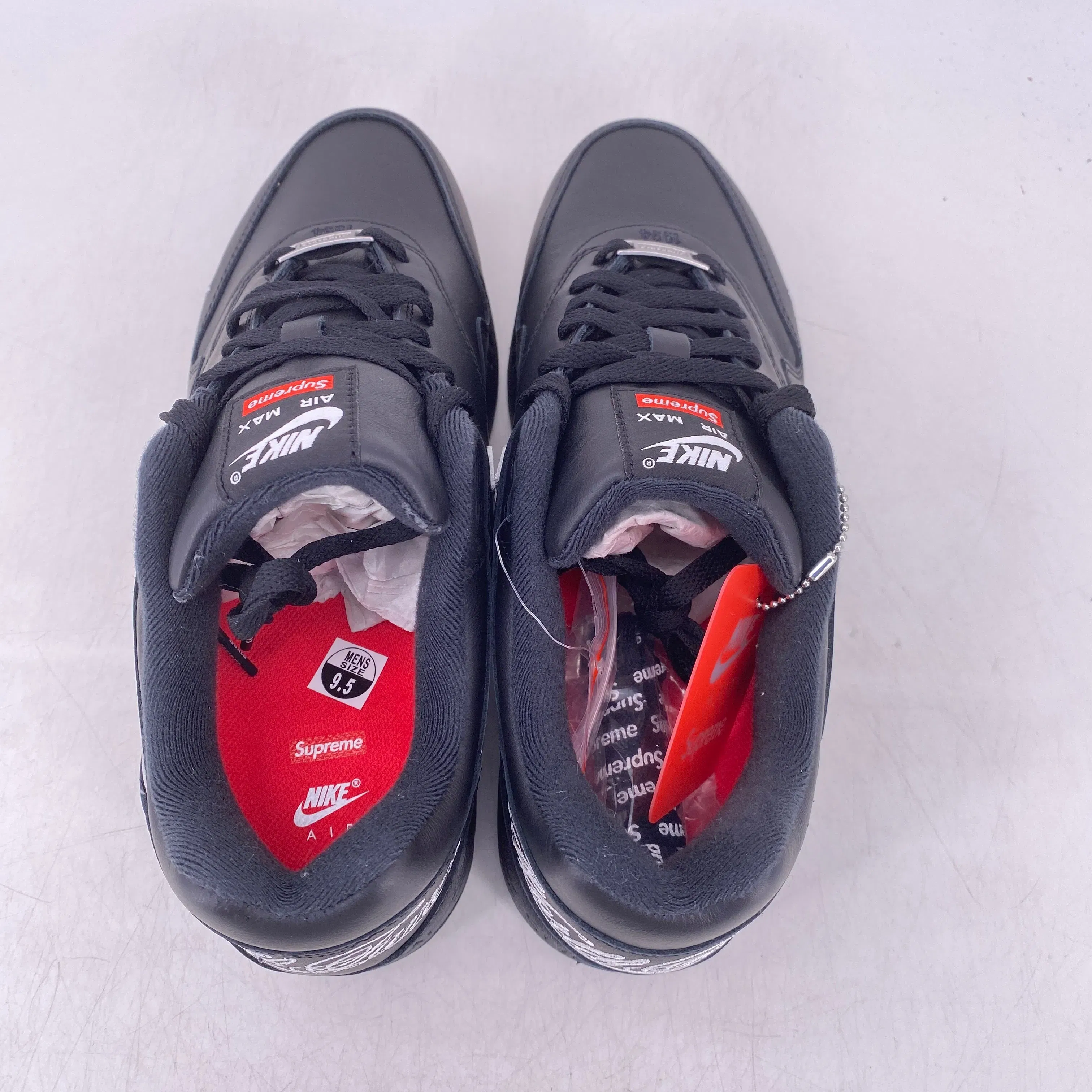 Nike Air Max 1 '87 SP "Supreme Black White" 2025 New Size 9.5
