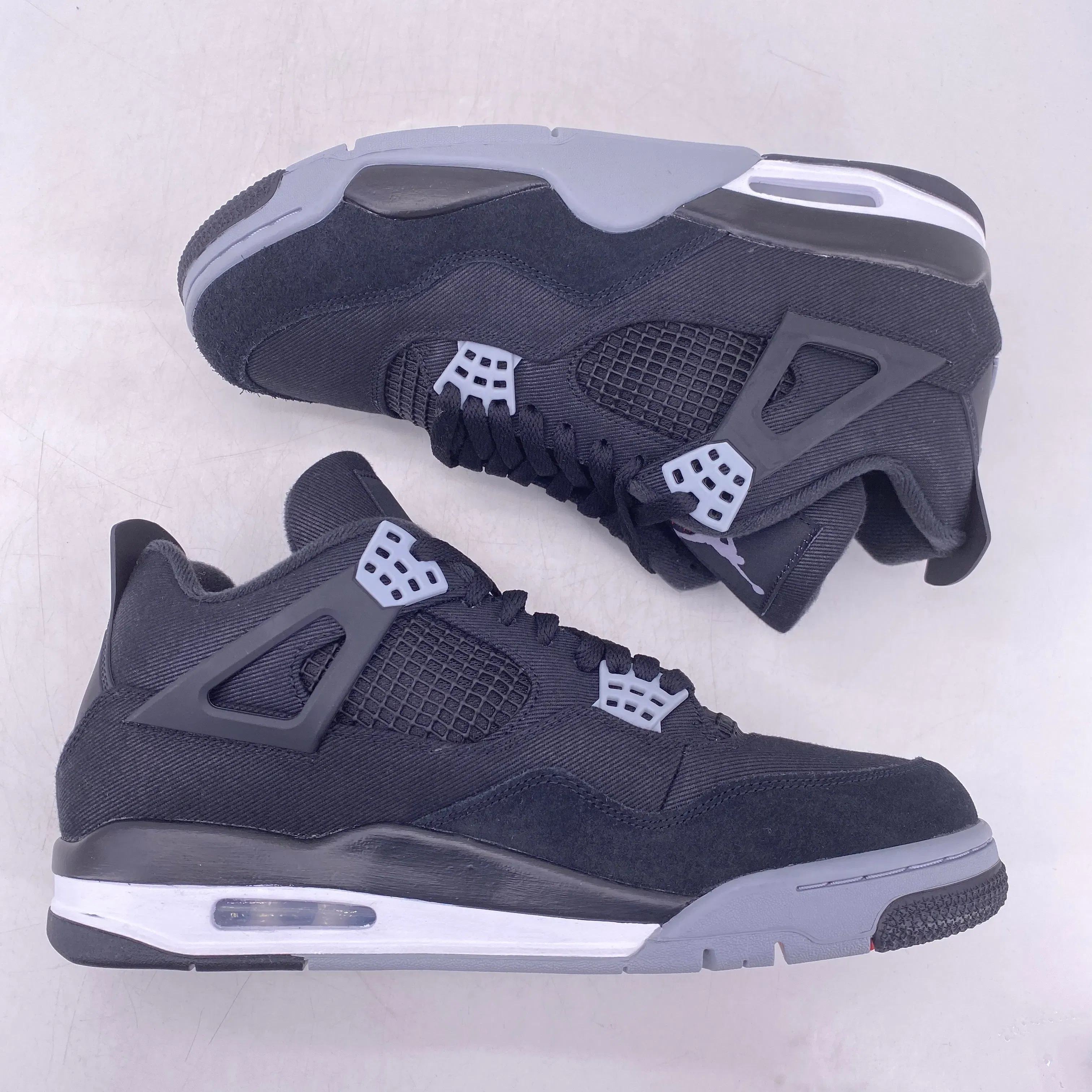 Air Jordan 4 Retro "Black Canvas" 2022 New Size 10.5