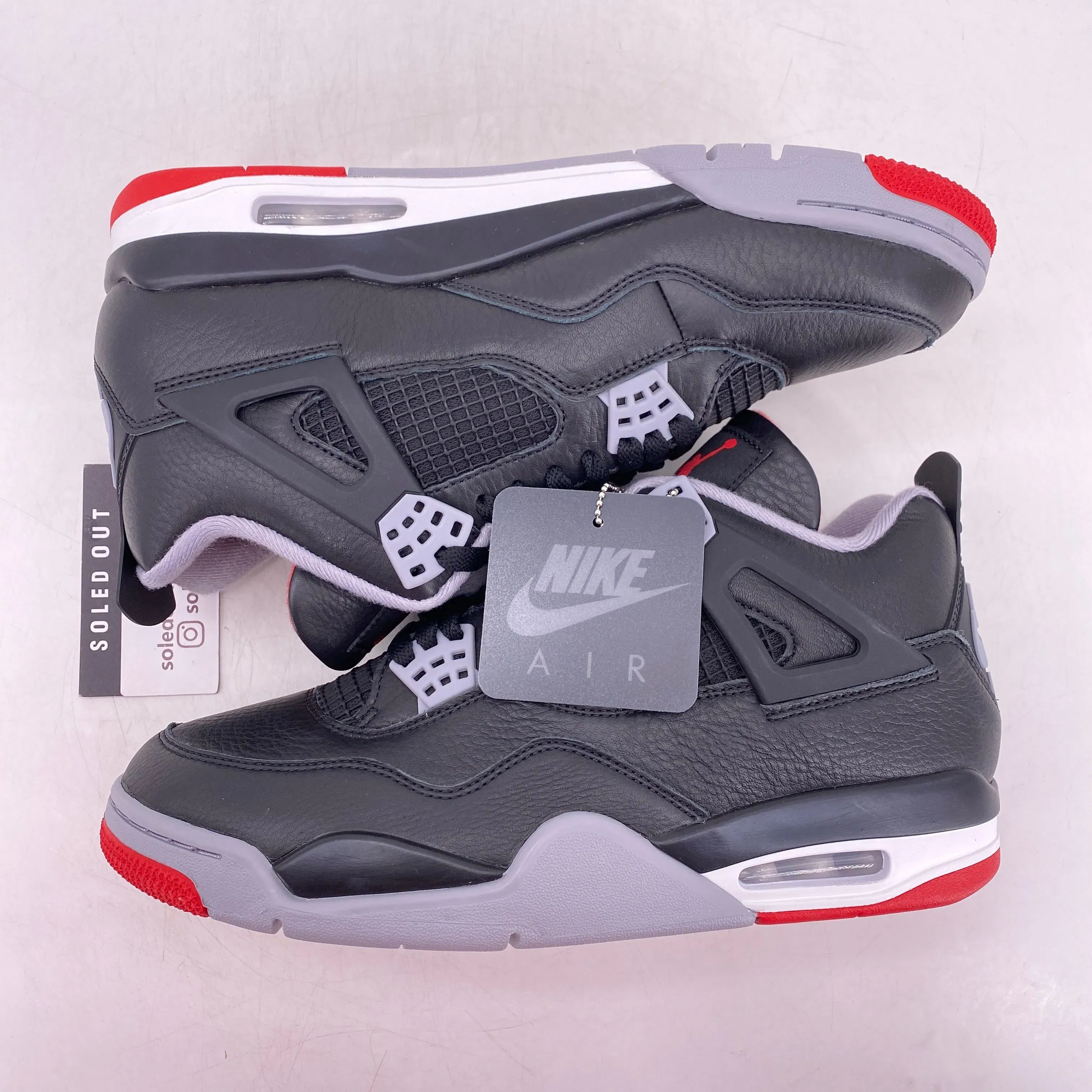 Air Jordan 4 Retro "Bred Reimagined" 2024 New Size 10.5