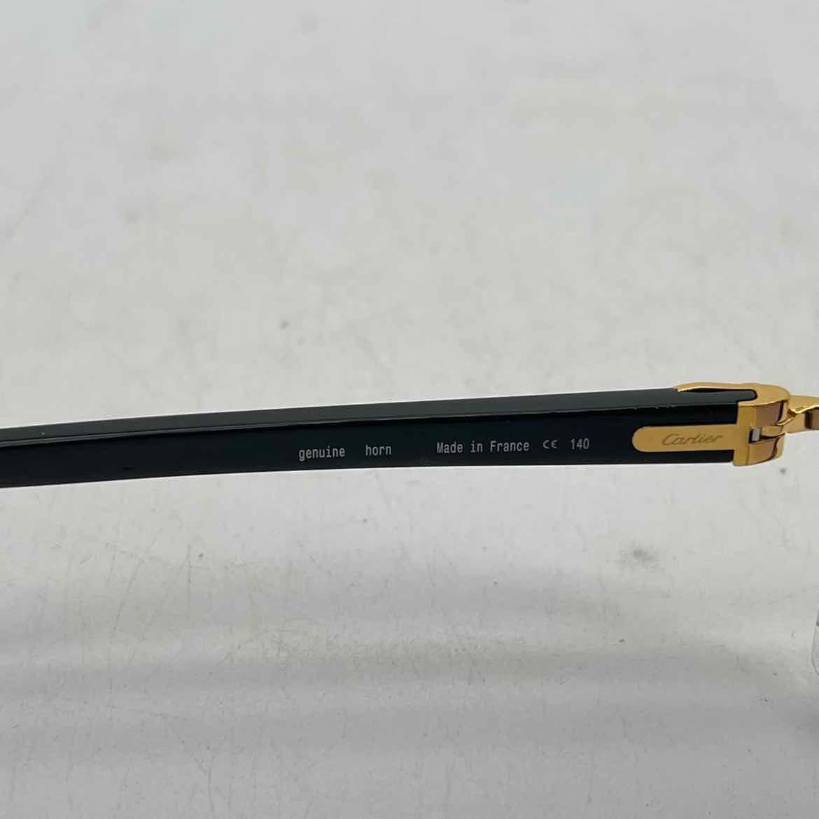 Cartier Sunglasses "BLACK HORN" New Black Size OS