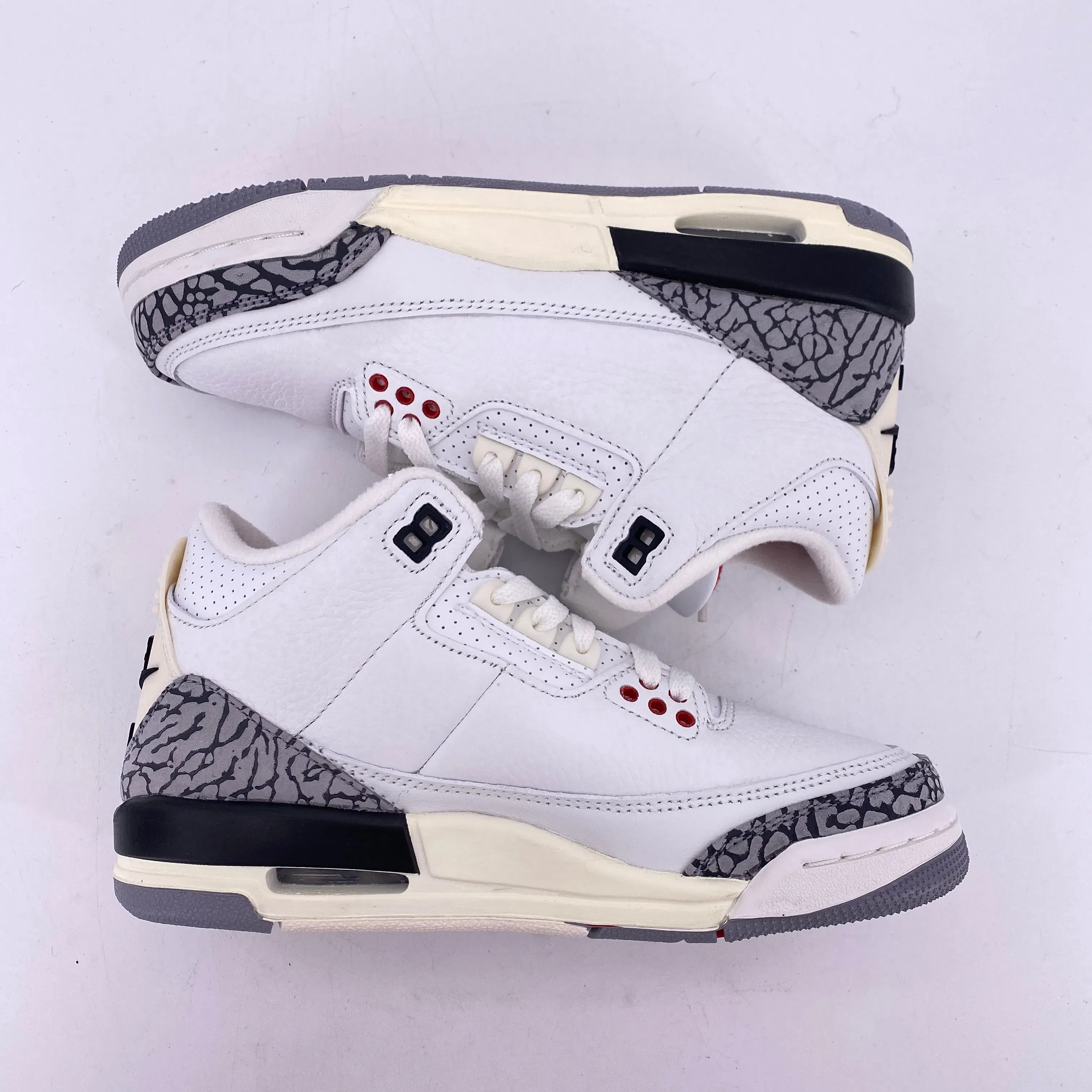 Air Jordan (GS) 3 Retro "White Cement Reimagined" 2023 New Size 4Y