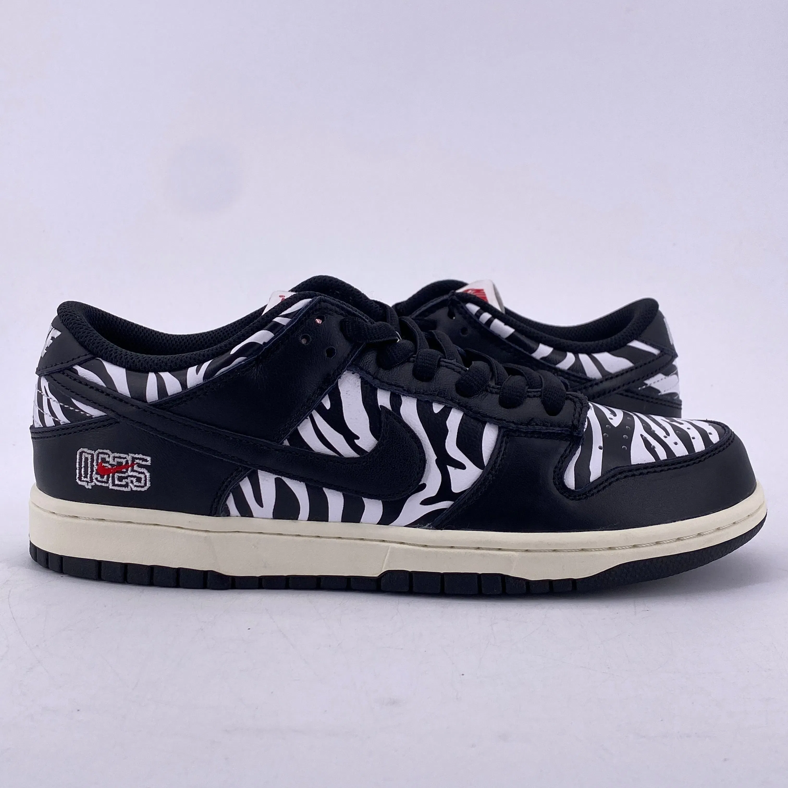 Nike SB Dunk Low "Quartersnacks Zebra" 2021 New Size 9.5
