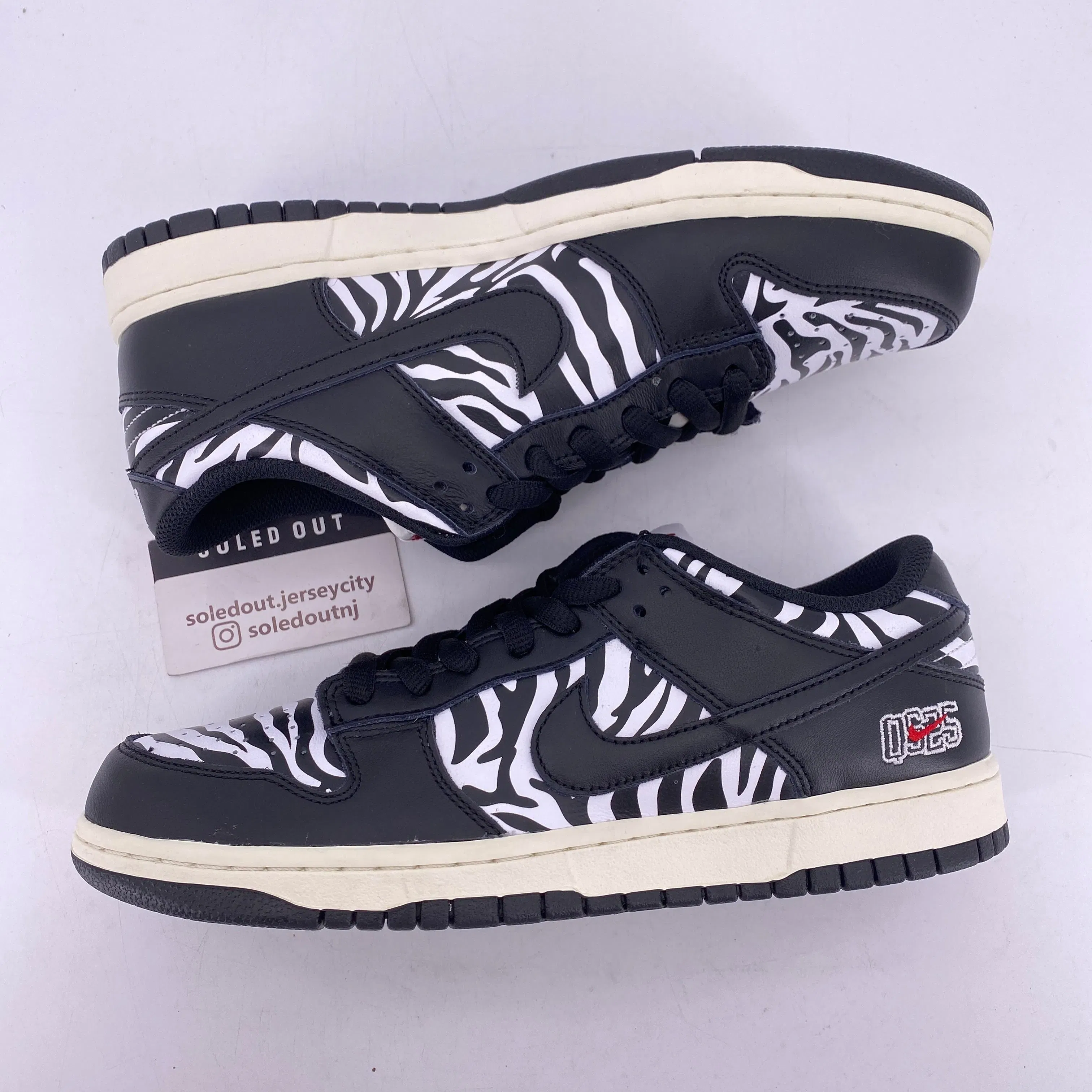 Nike SB Dunk Low "Quartersnacks Zebra" 2021 New Size 9.5