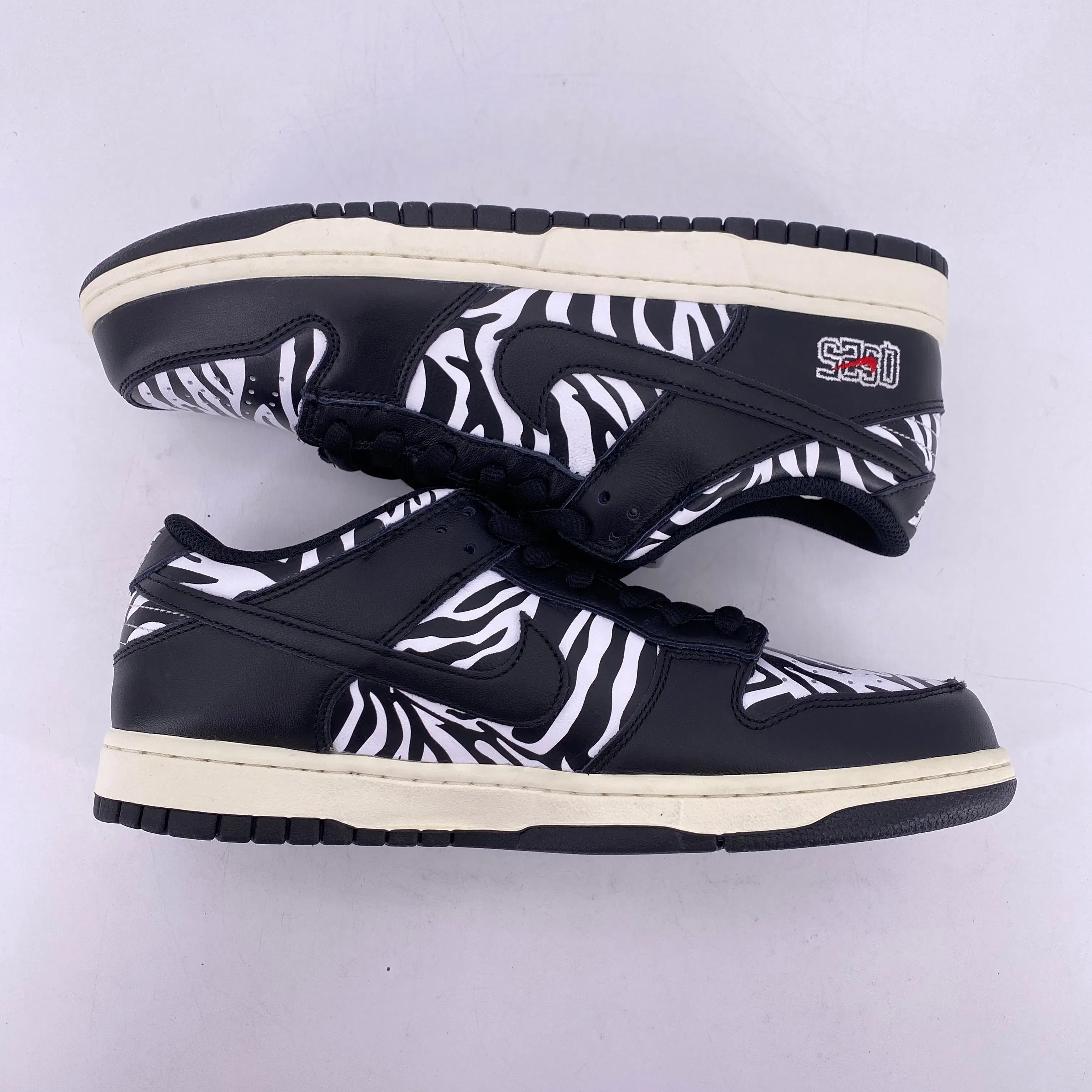Nike SB Dunk Low "Quartersnacks Zebra" 2021 New Size 9.5