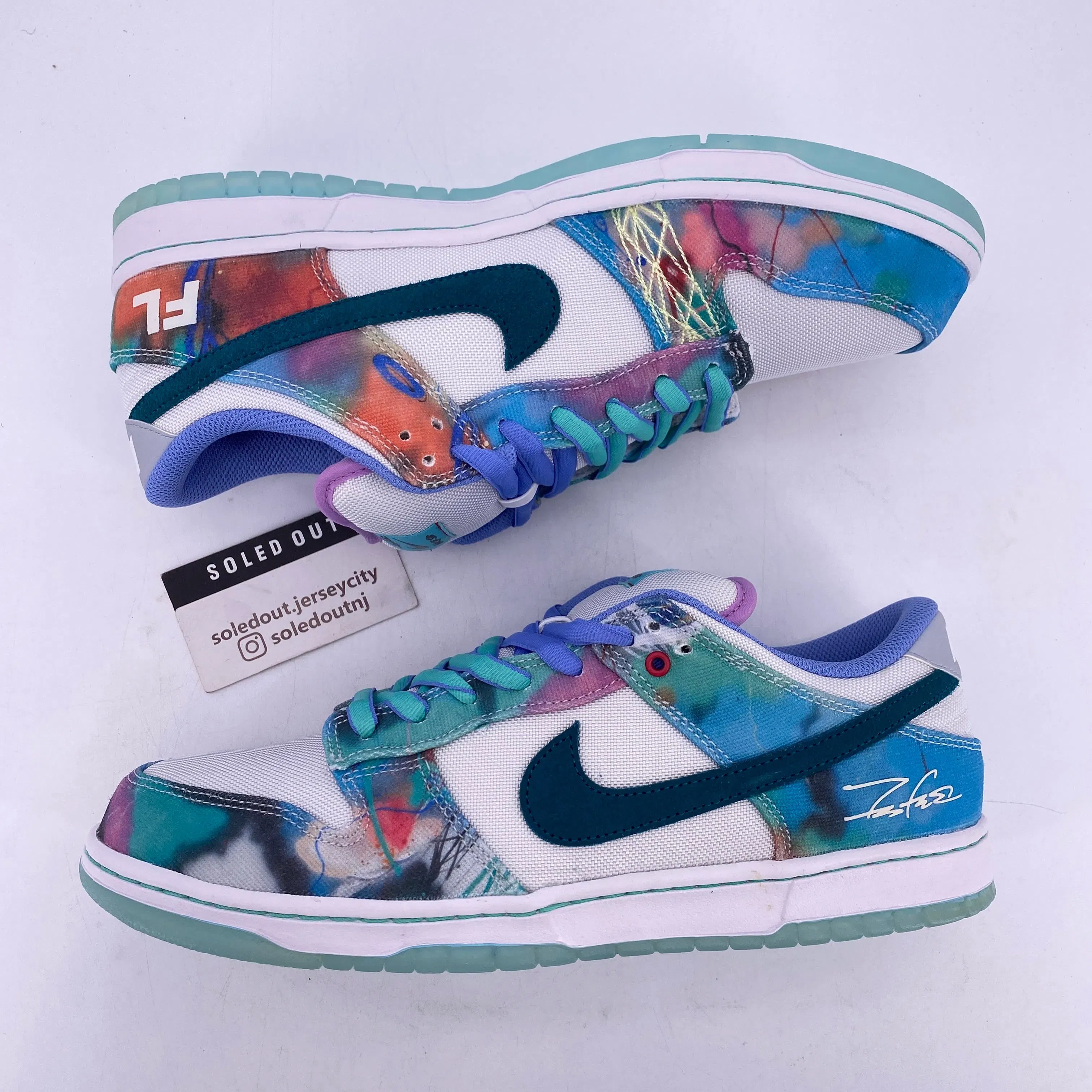 Nike SB Dunk Low "Futura Lab Bleached Aqua" 2024 New Size 11.5