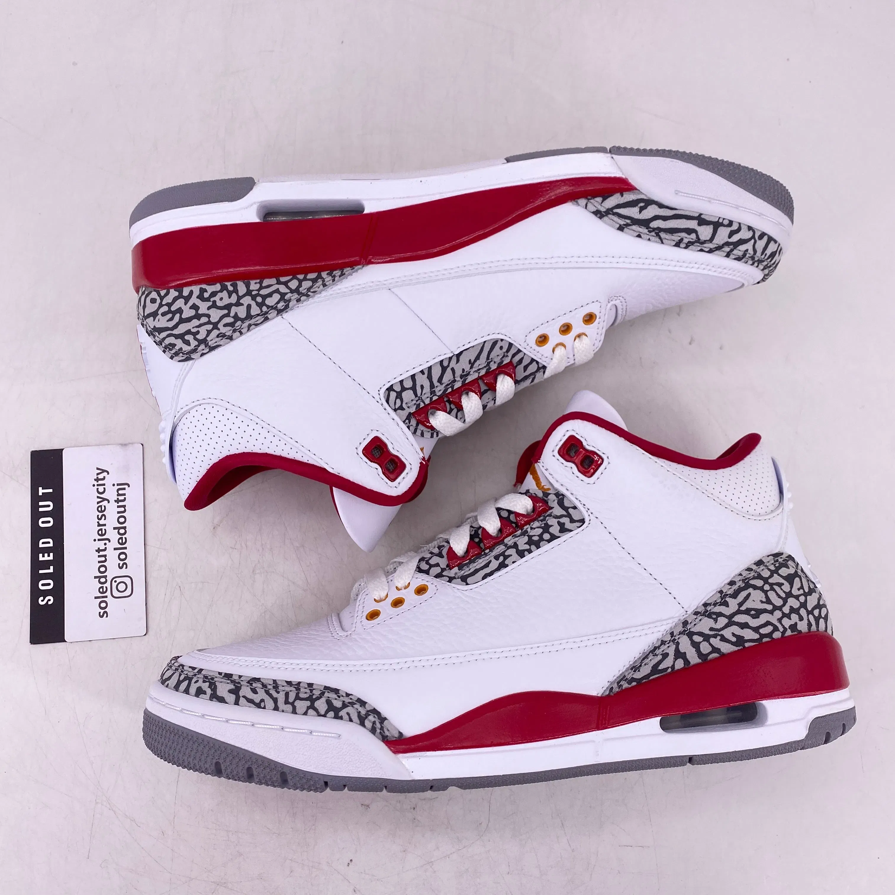 Air Jordan 3 Retro "Cardinal Red" 2022 New Size 8.5