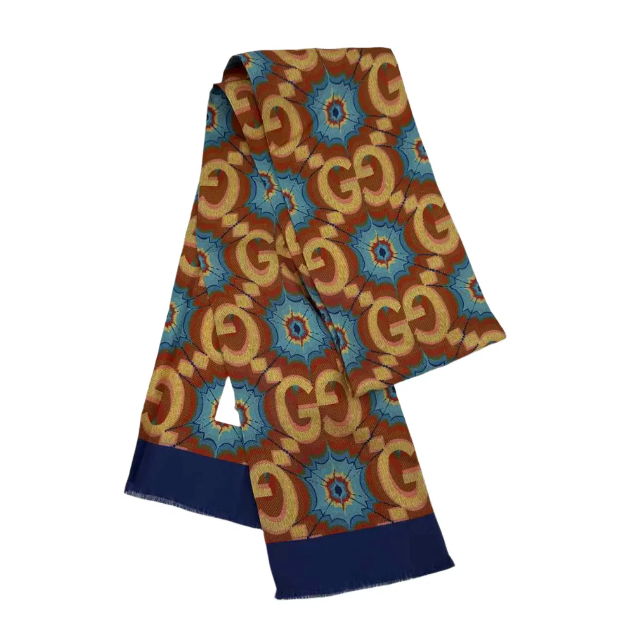 Gucci Scarf "DOUBLE G LOGO" New Brown