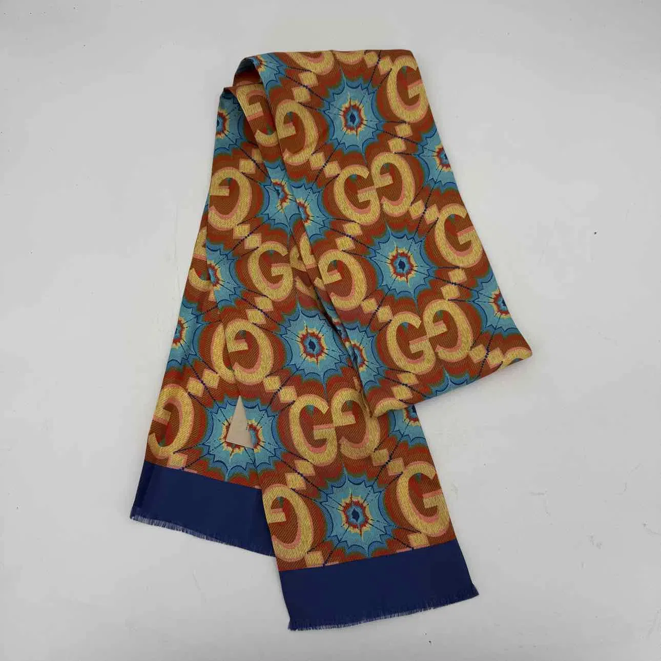 Gucci Scarf "DOUBLE G LOGO" New Brown