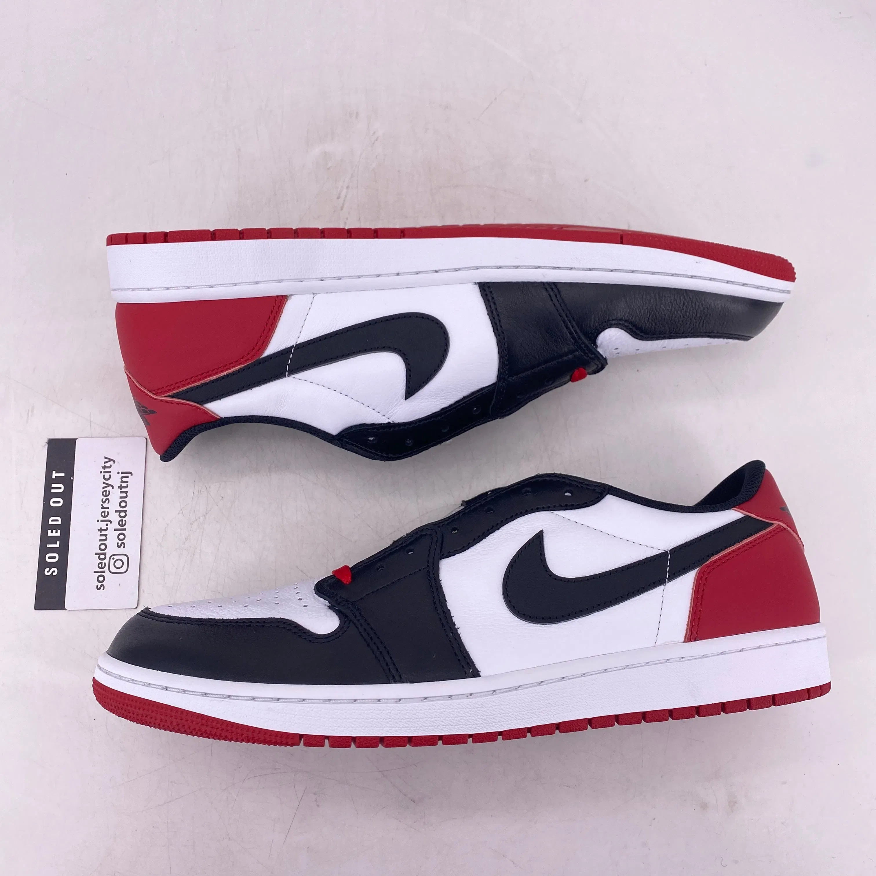 Air Jordan 1 Retro Low "Black Toe" 2023 New Size 14