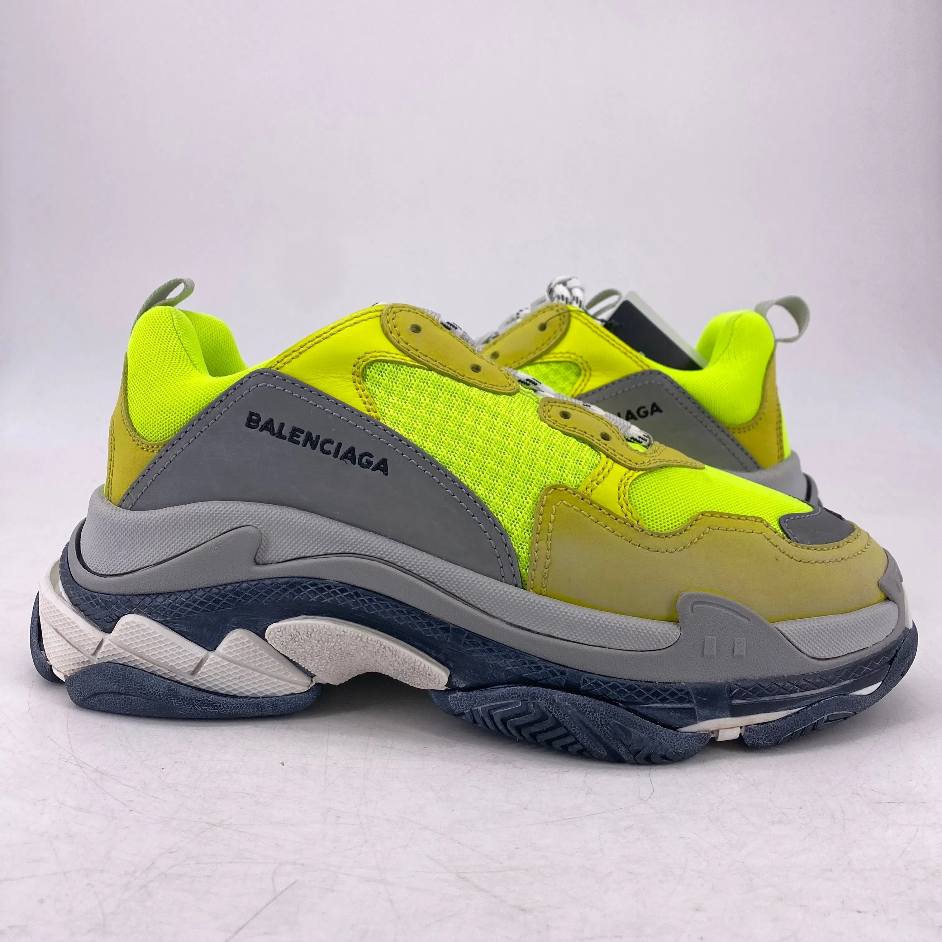 Balenciaga (W) Triple S Sneaker "Yellow Fluo" 2018 New Size 41W