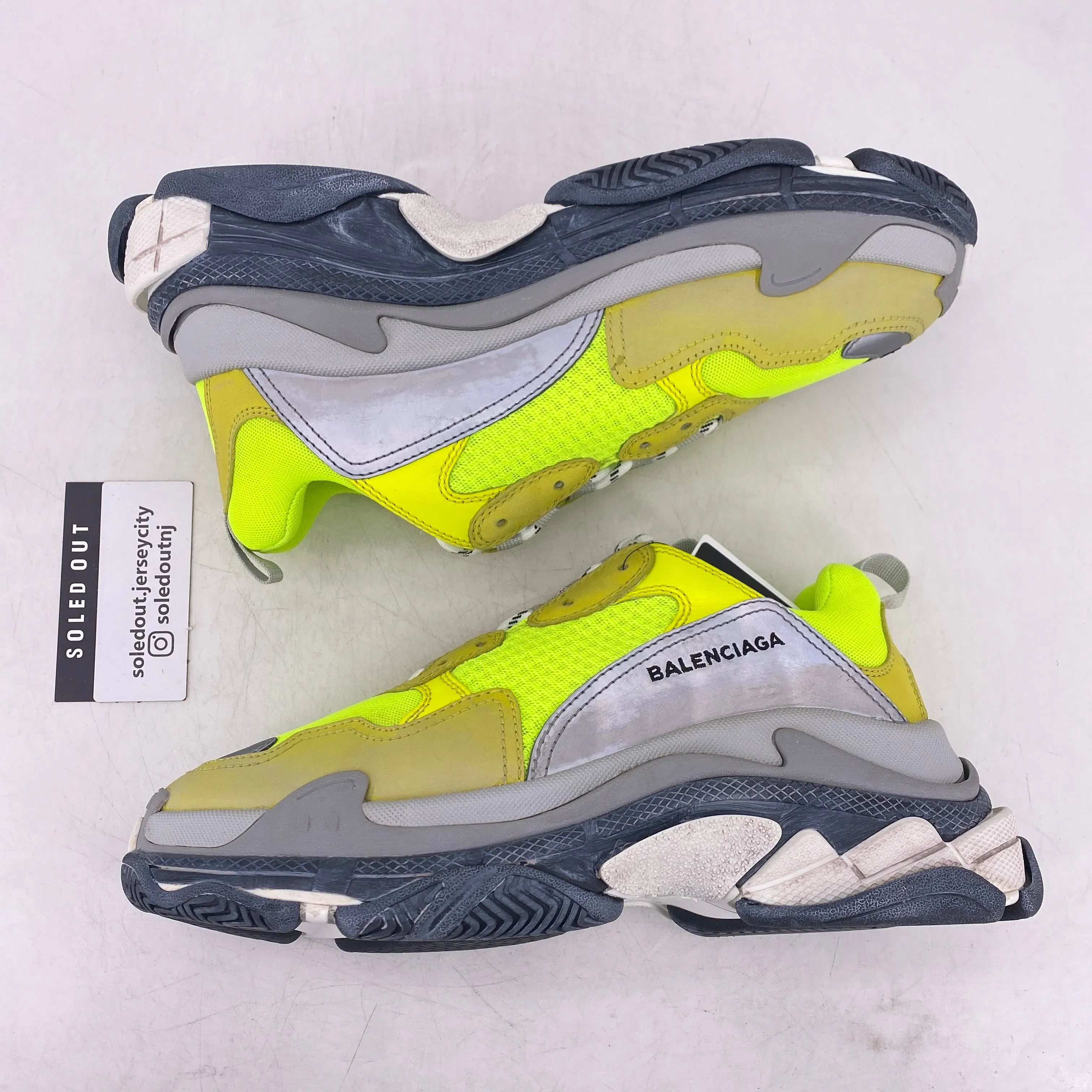 Balenciaga (W) Triple S Sneaker "Yellow Fluo" 2018 New Size 41W