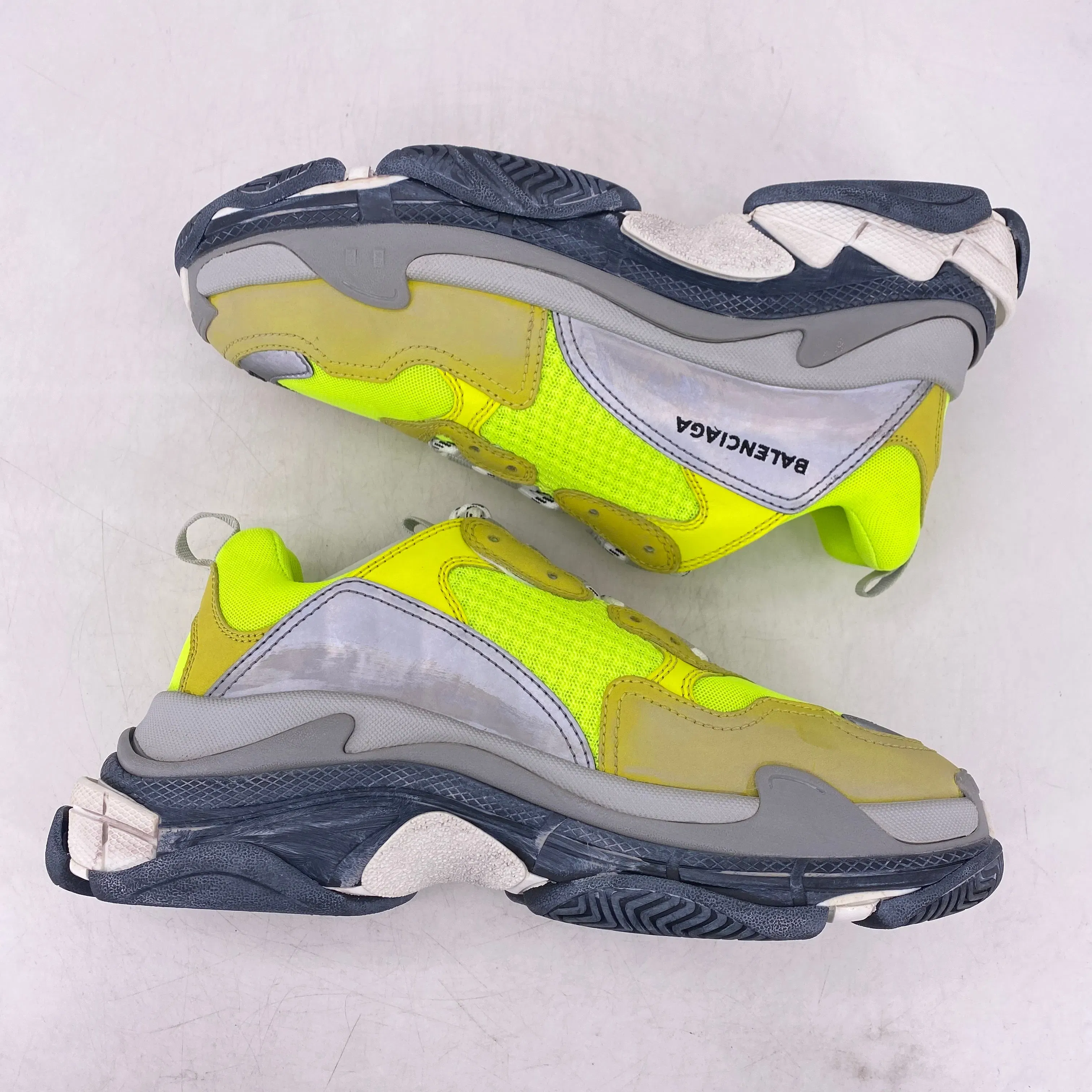 Balenciaga (W) Triple S Sneaker "Yellow Fluo" 2018 New Size 41W