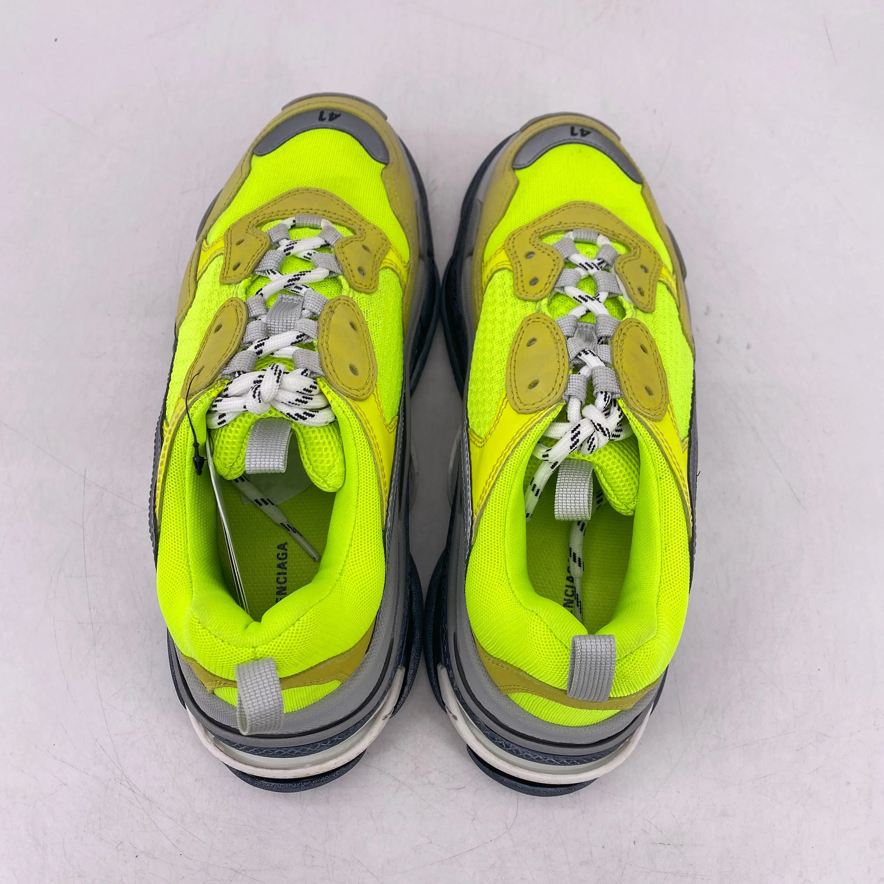Balenciaga (W) Triple S Sneaker "Yellow Fluo" 2018 New Size 41W