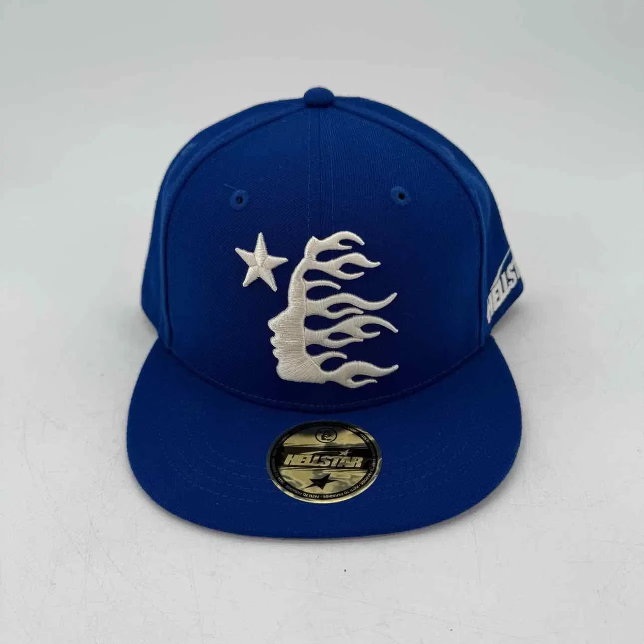 Hellstar Fitted Hat "LOGO" New Blue Size 8