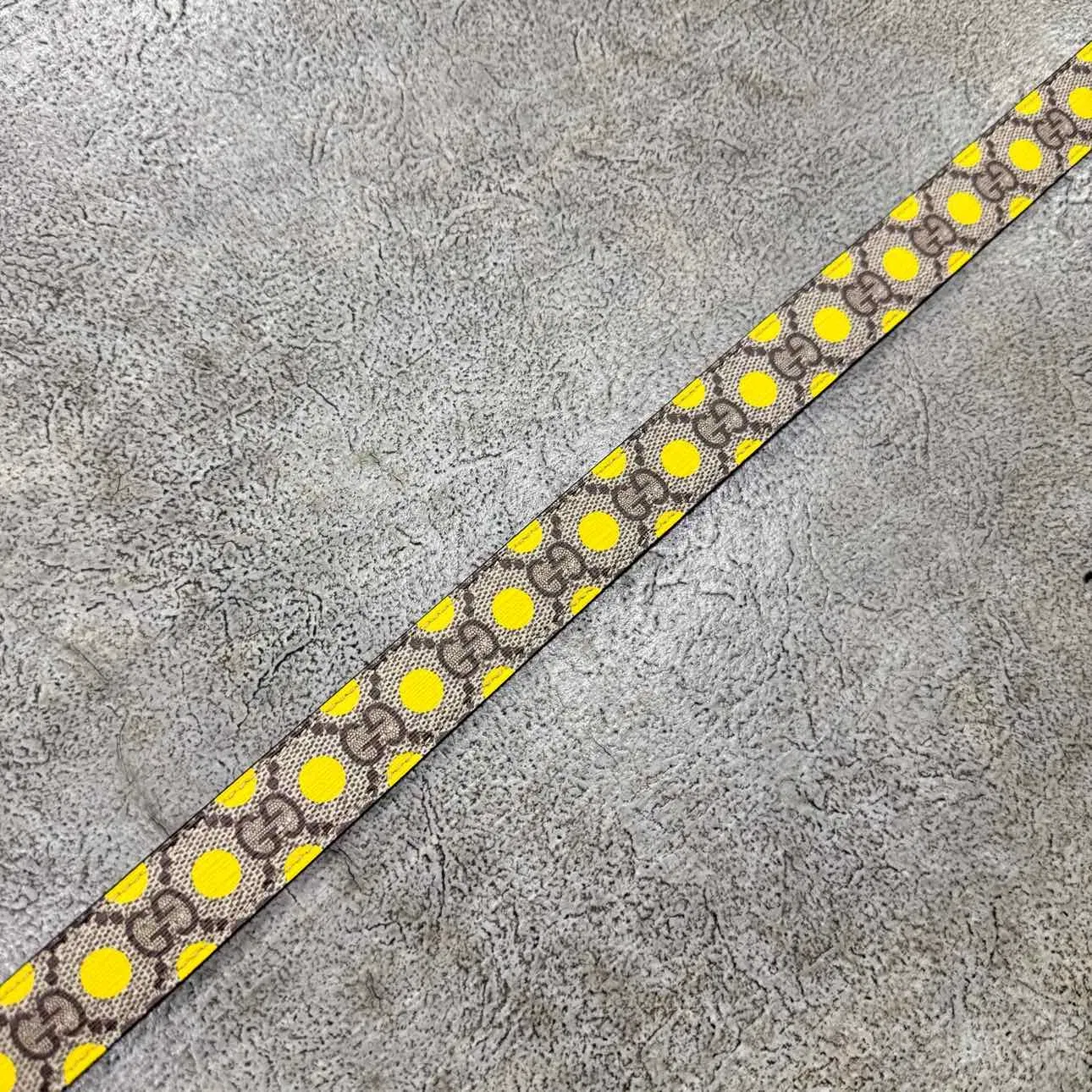 Gucci (W) Belt "POLKA DOT" New Yellow Size 34