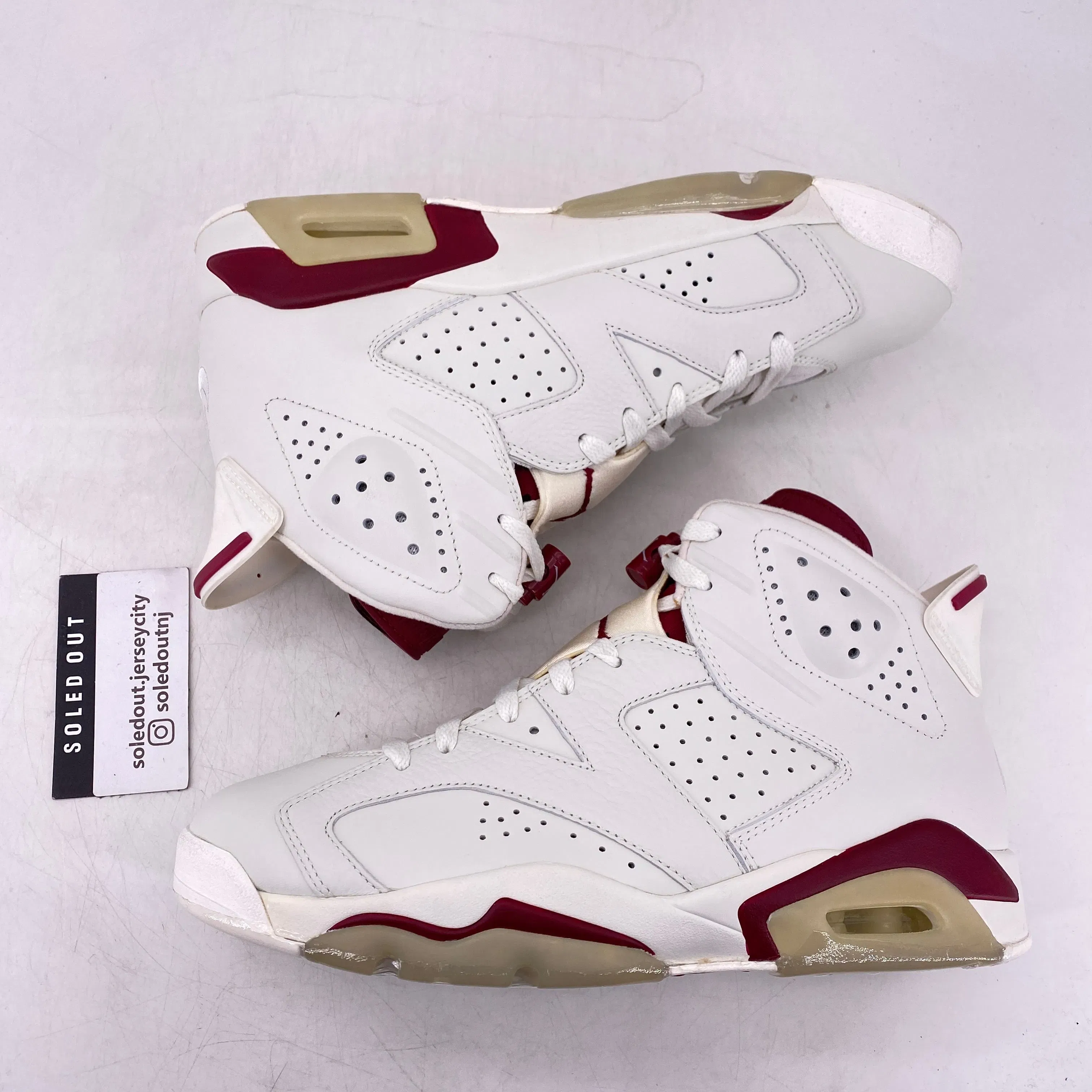 Air Jordan 6 Retro "Maroon" 2015 New Size 9.5
