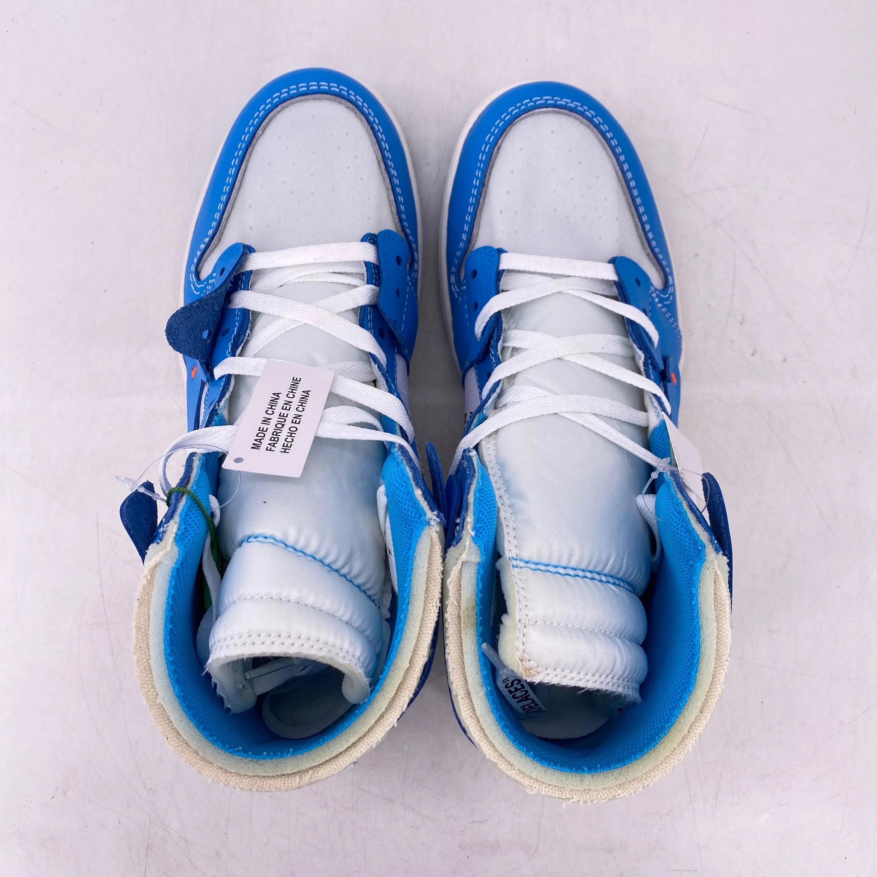 Air Jordan 1 Retro High OG "Off White Unc" 2018 New Size 10.5