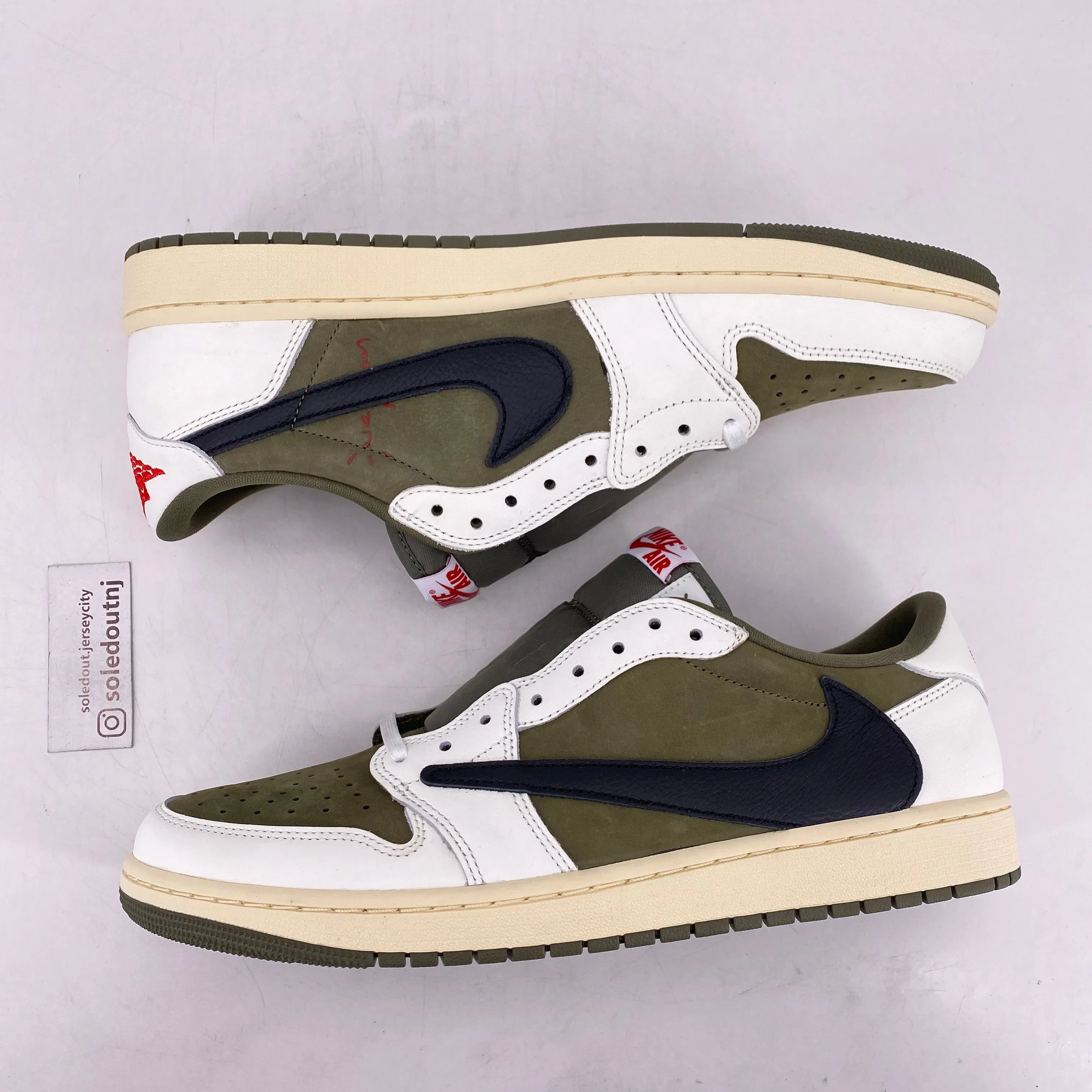 Air Jordan 1 Low OG SP "Travis Scott Medium Olive" 2024 New Size 12.5