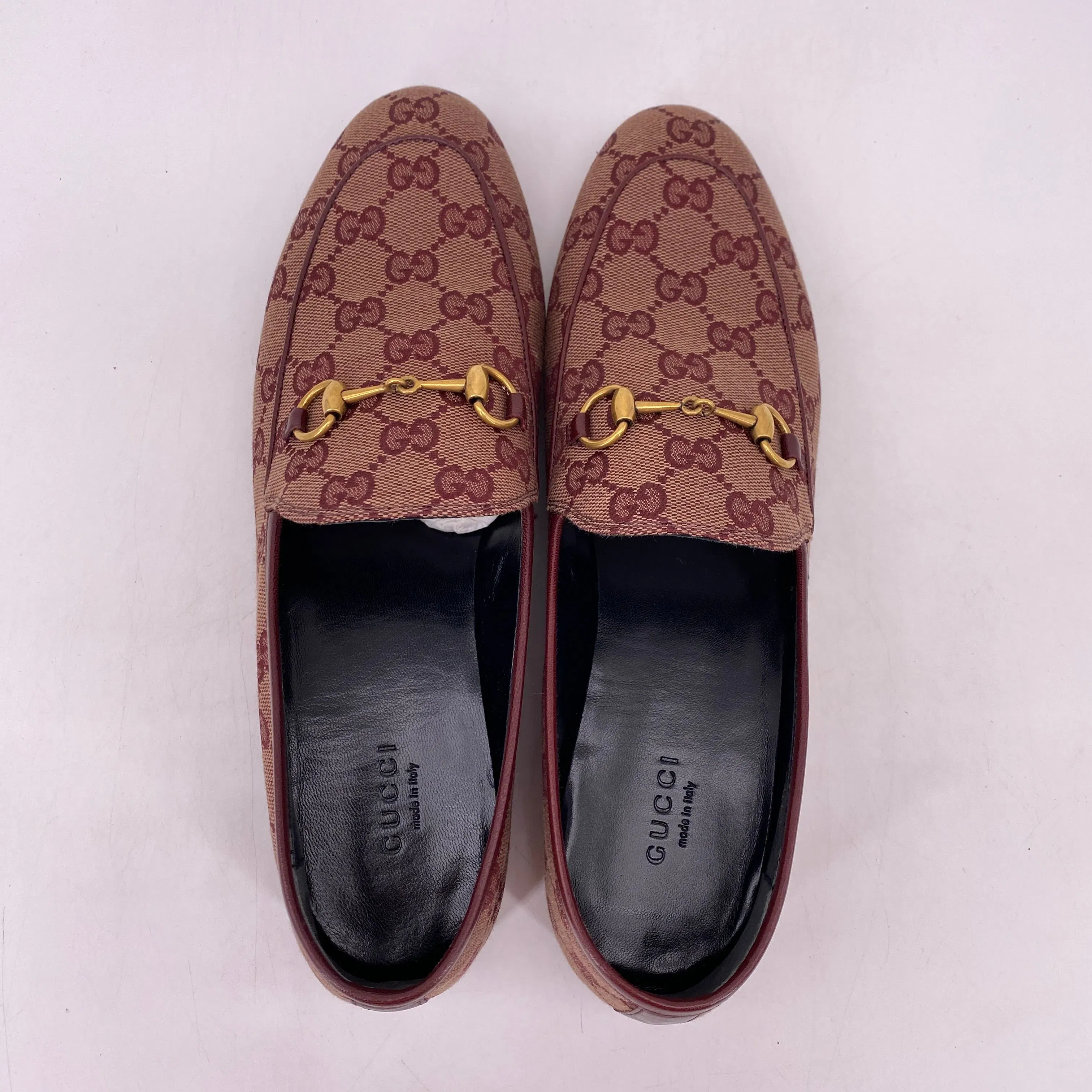 Gucci Loafer "Monogram" New (Cond) Size 39.5W