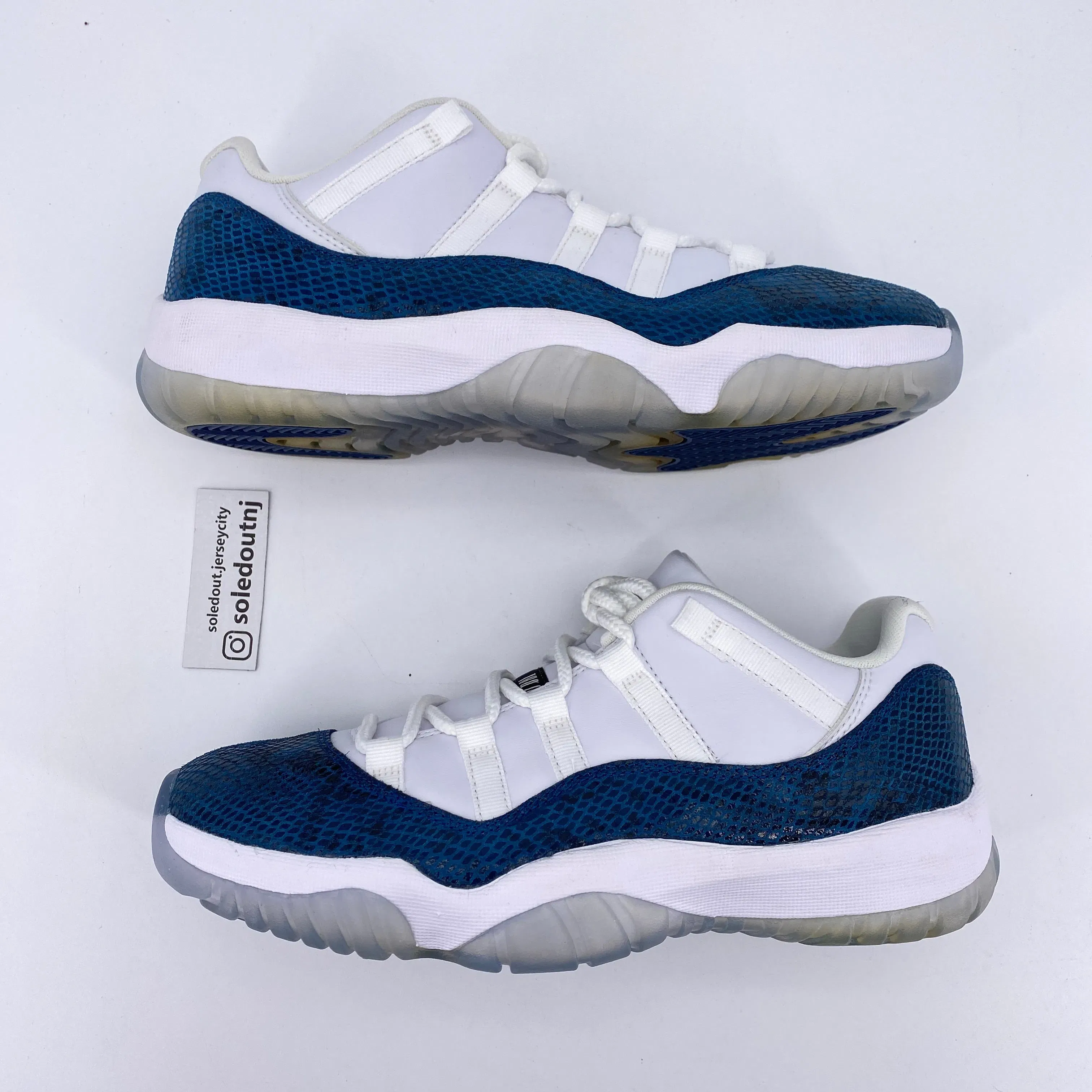 Air Jordan 11 Retro Low "Snake Navy" 2019 New Size 8.5