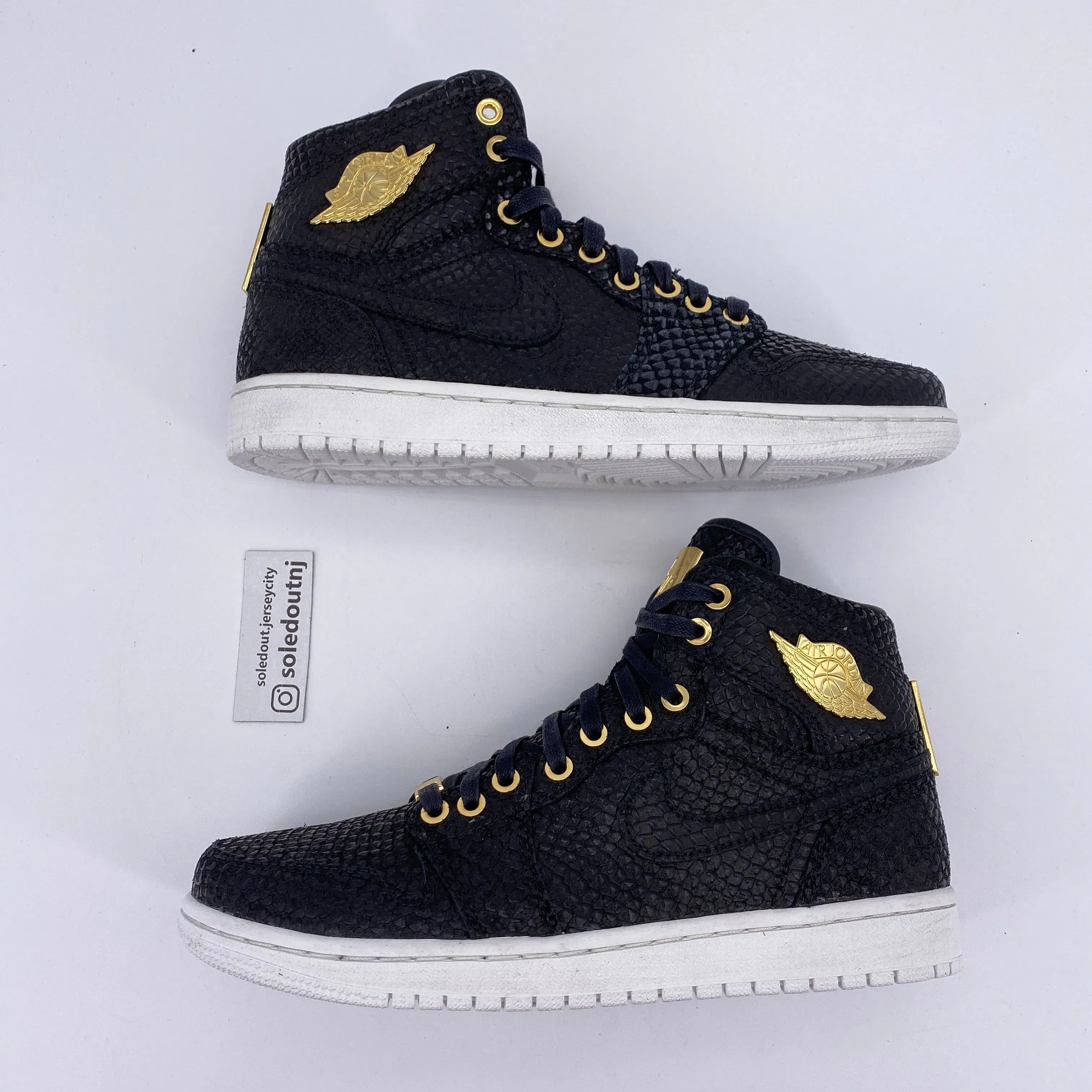 Air Jordan 1 Retro High OG "Pinnacle Black" 2015 New Size 8