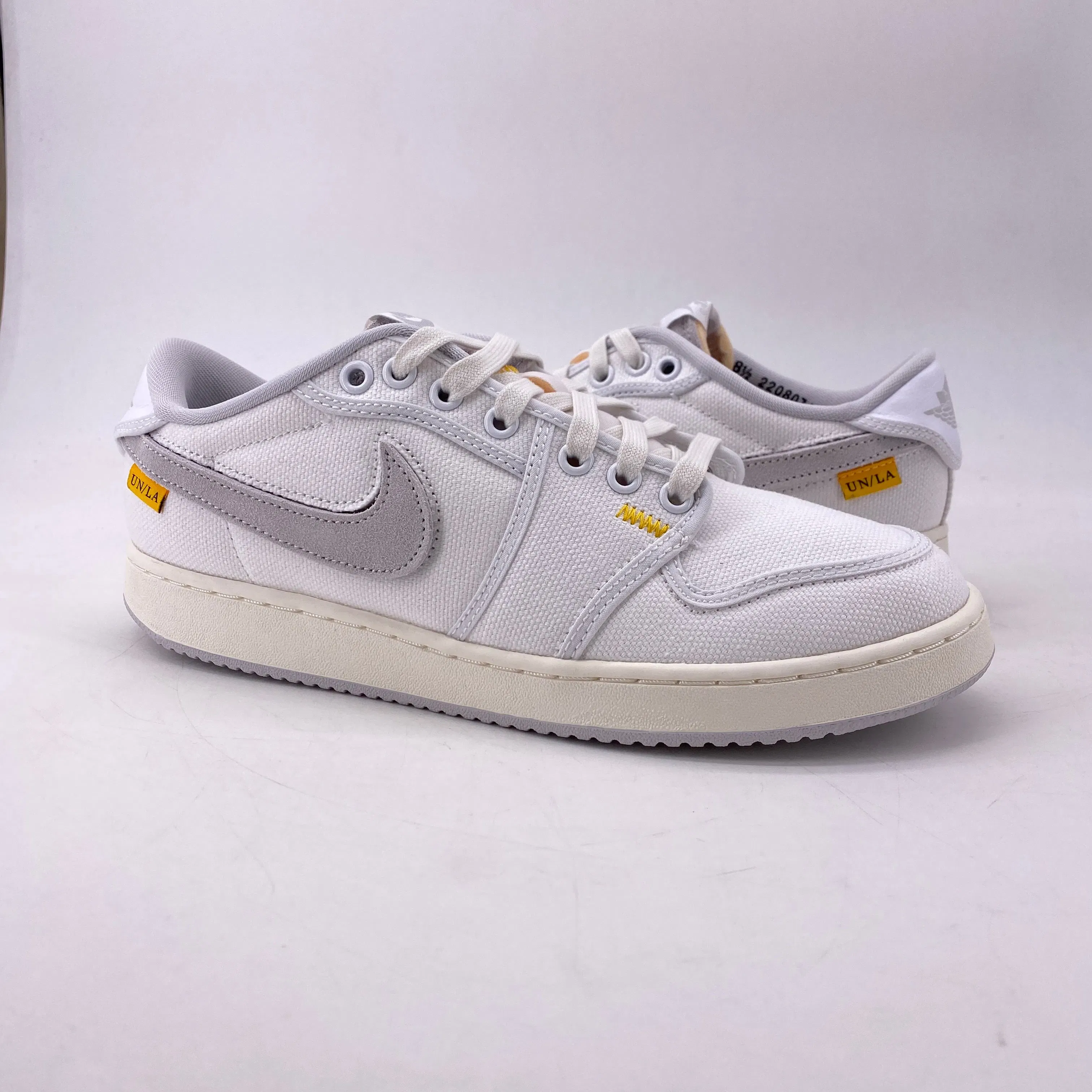 Air Jordan 1 Retro Low "Union White Canvas" 2023 New (Cond) Size 8.5