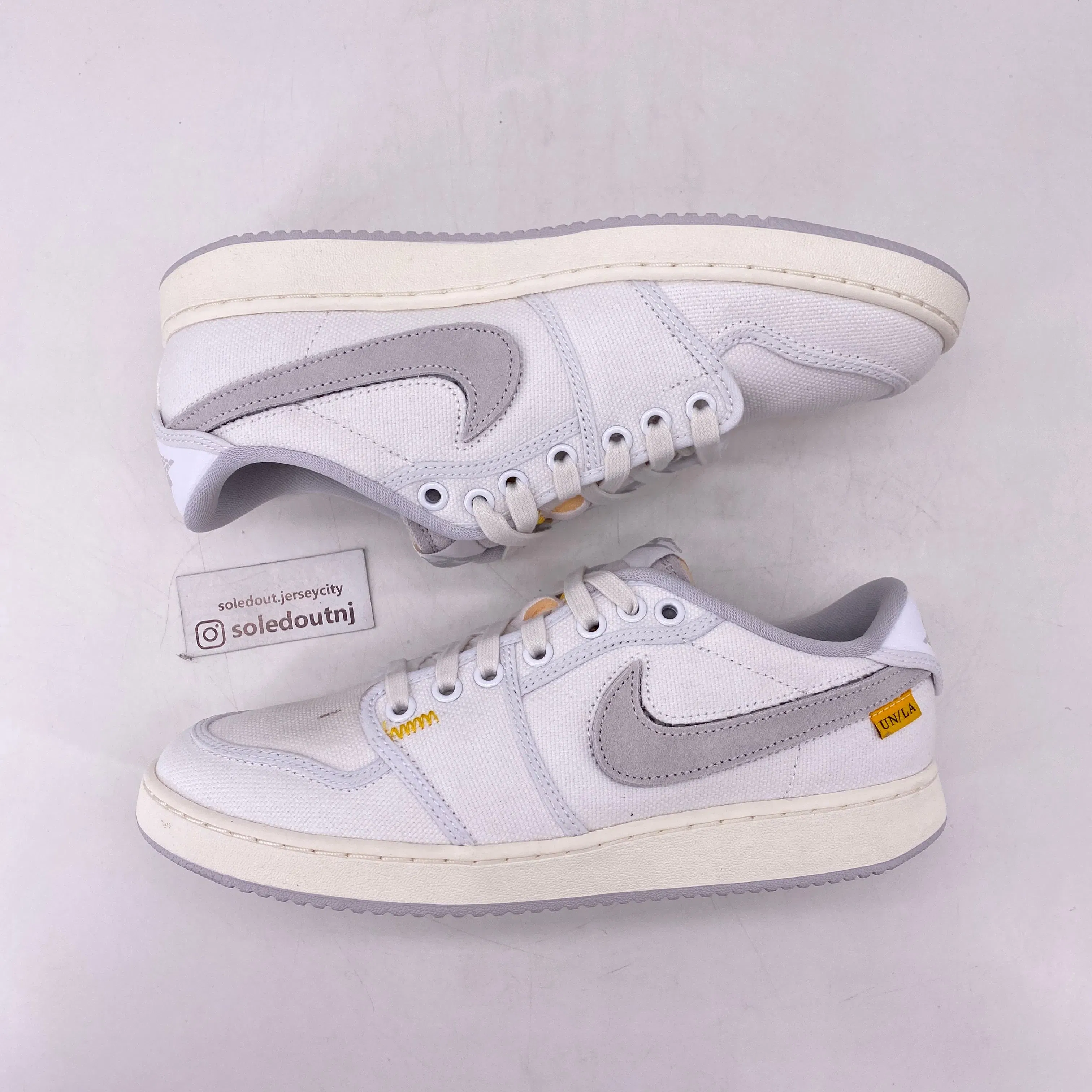 Air Jordan 1 Retro Low "Union White Canvas" 2023 New (Cond) Size 8.5