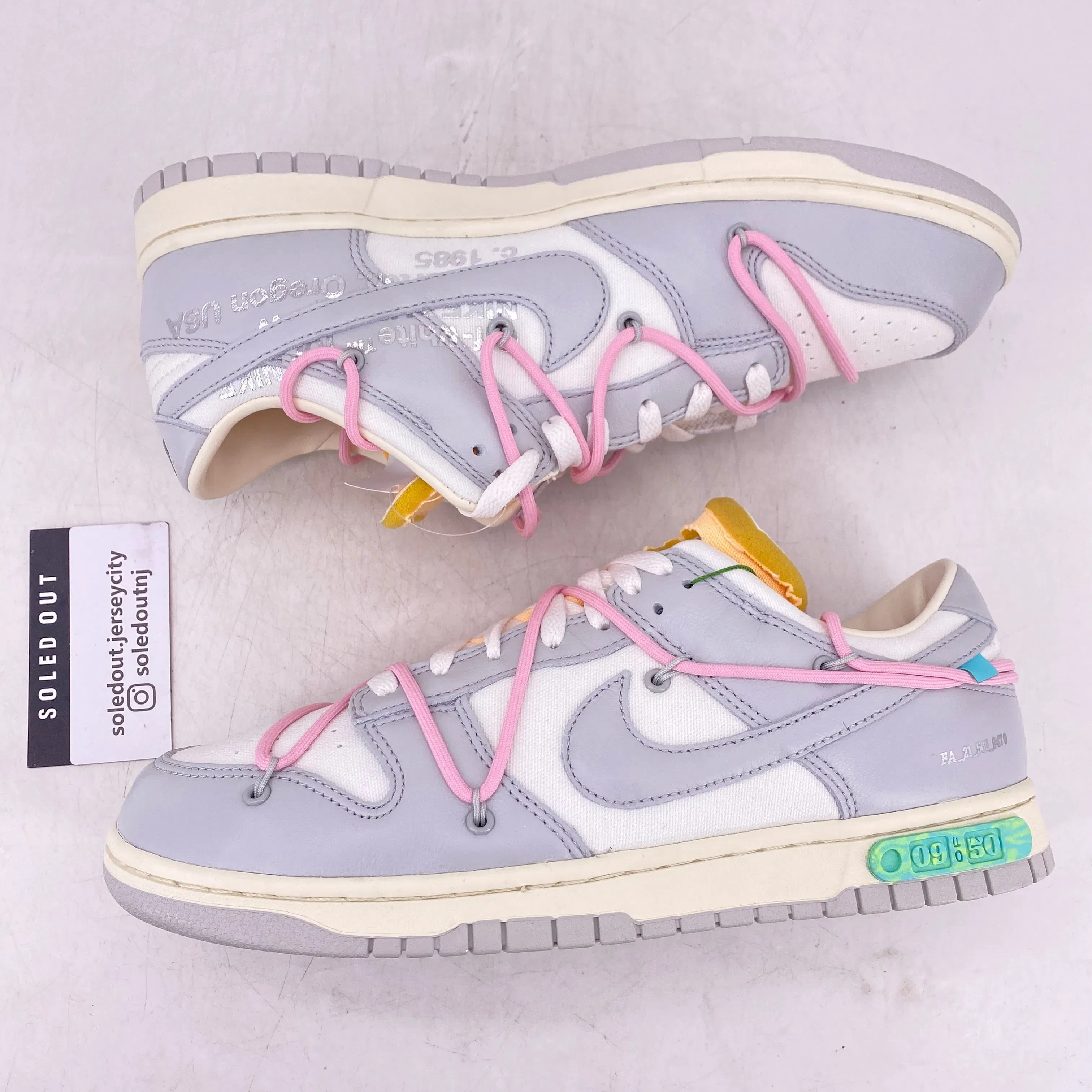 Nike Dunk Low / OW "Lot 9" 2021 New Size 11.5