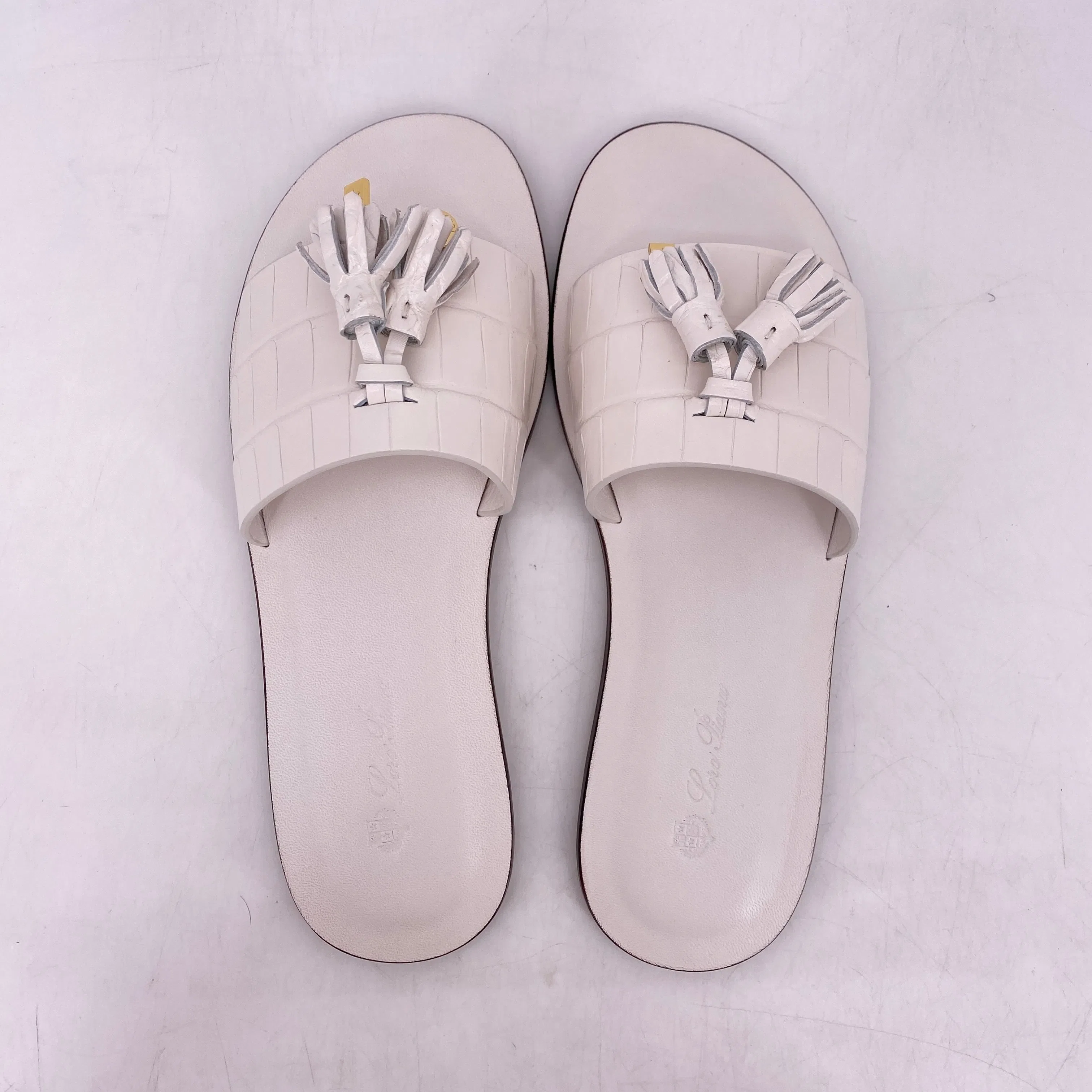 Loro Piana Slide "Tassels Charms" New Size 36W