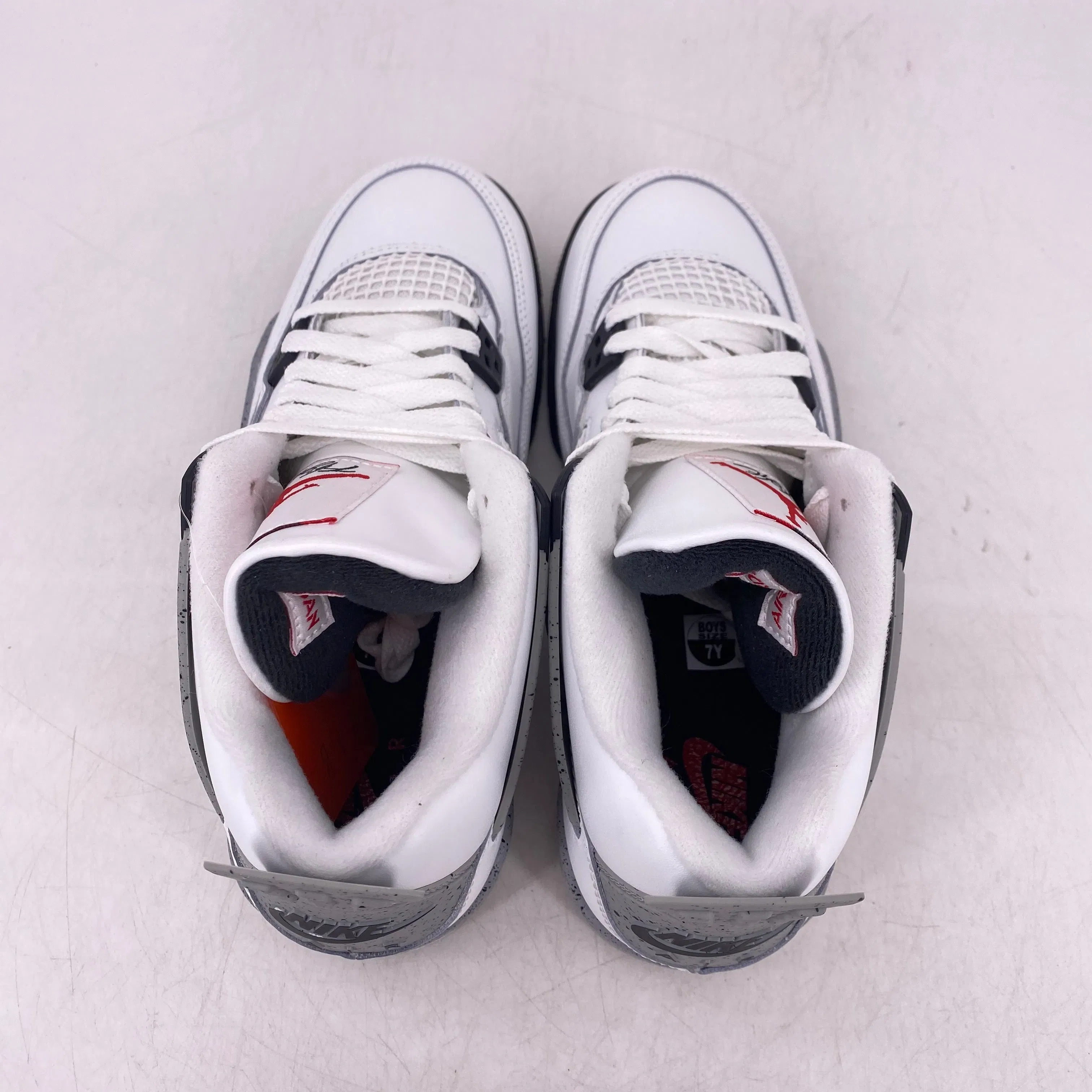 Air Jordan (GS) 4 Retro "White Cement" 2025 New Size 7Y