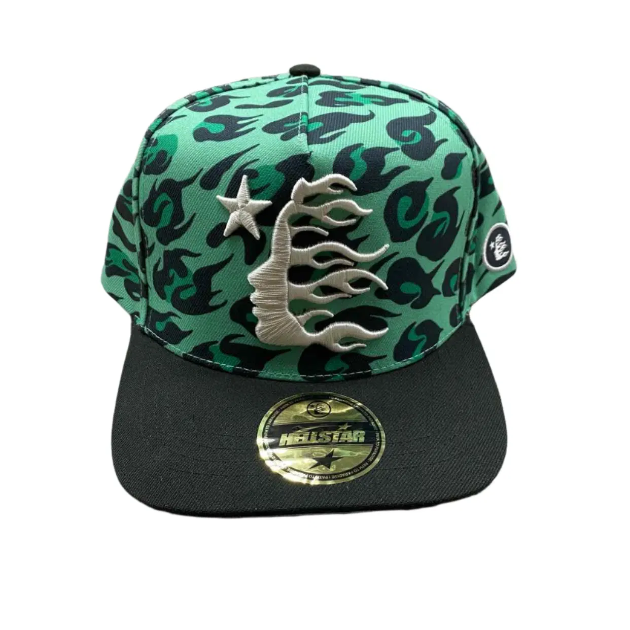 Hellstar Snapback "CHEETAH" New Green Size OS