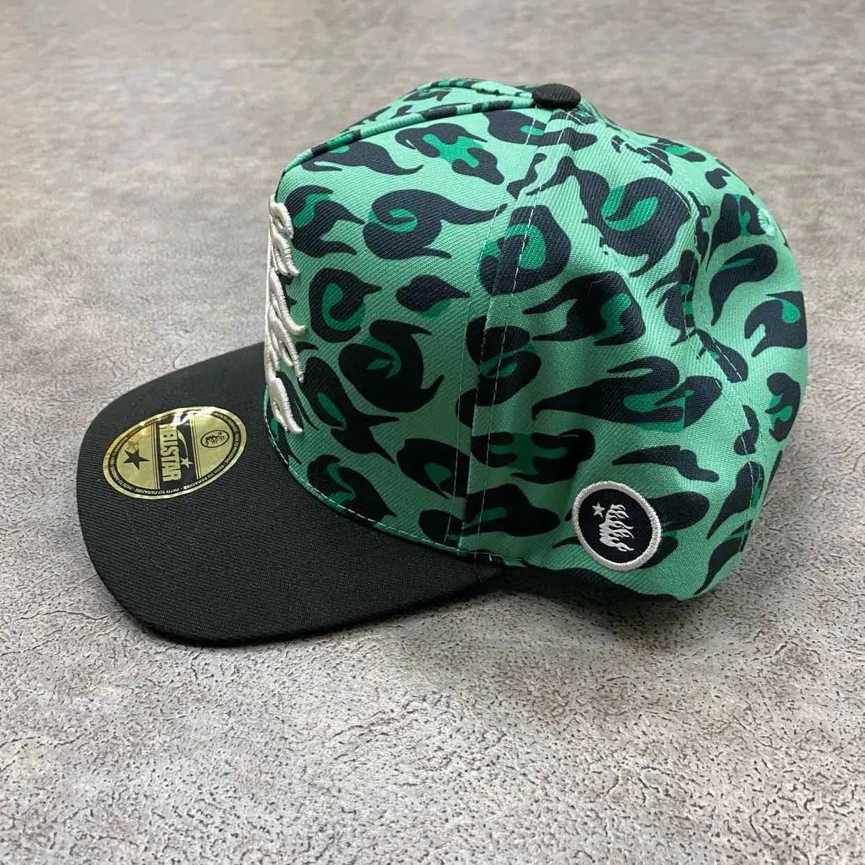 Hellstar Snapback "CHEETAH" New Green Size OS