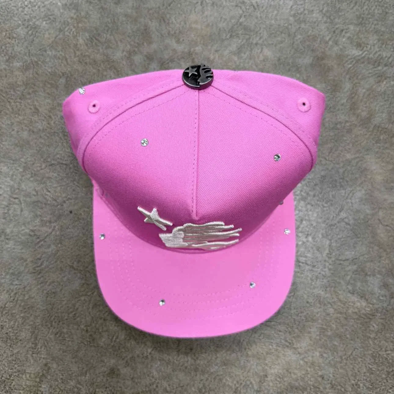 Hellstar Snapback "RHINESTONE" New Pink Size OS