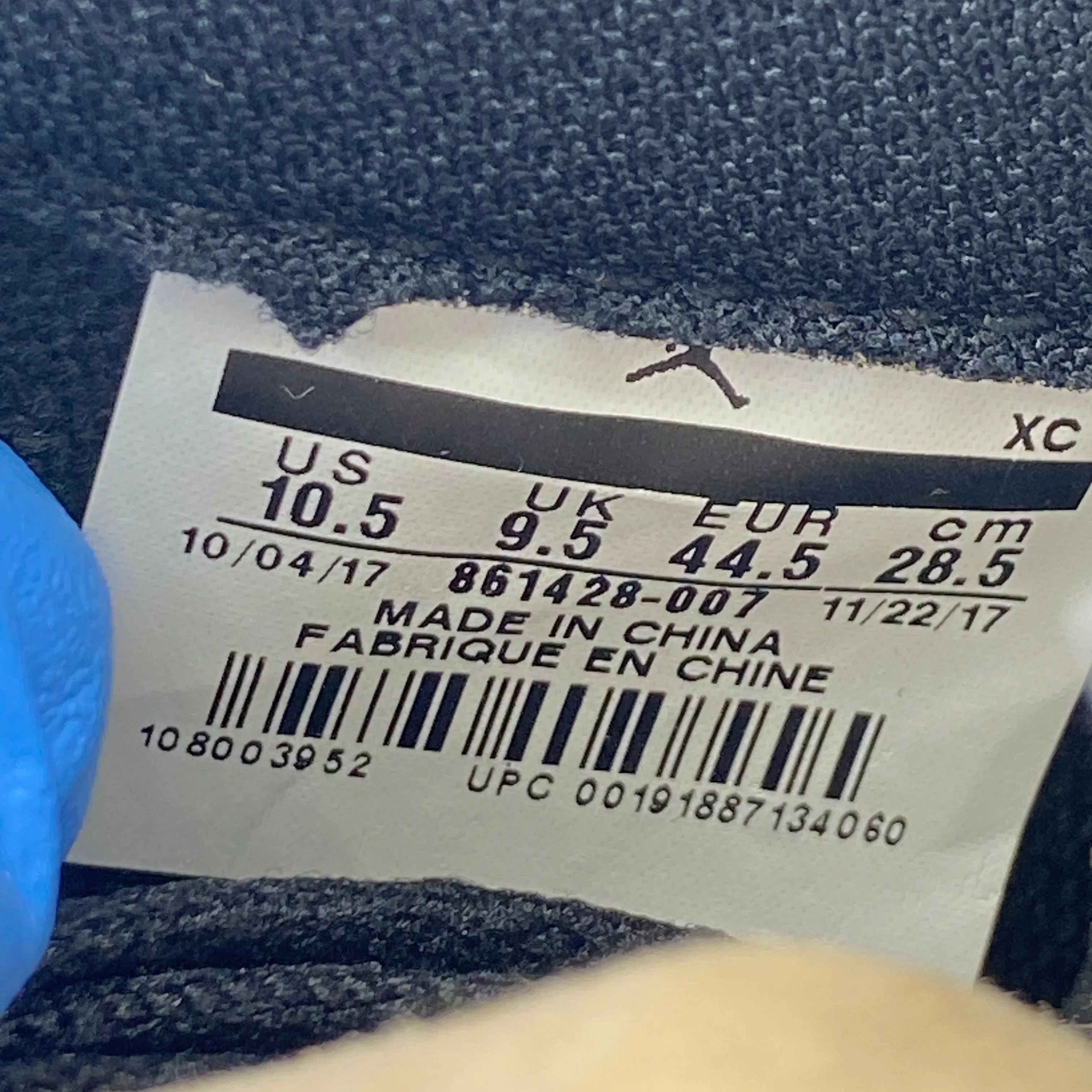 Air Jordan 1 Retro High OG "Gold Toe" 2018 New Size 10.5
