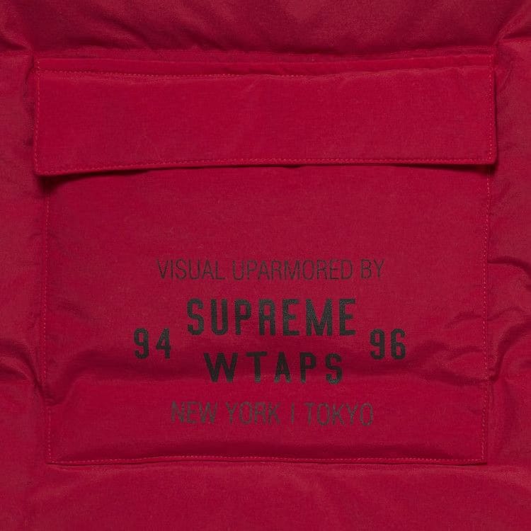 Supreme x WTAPS Tactical Down Vest Red