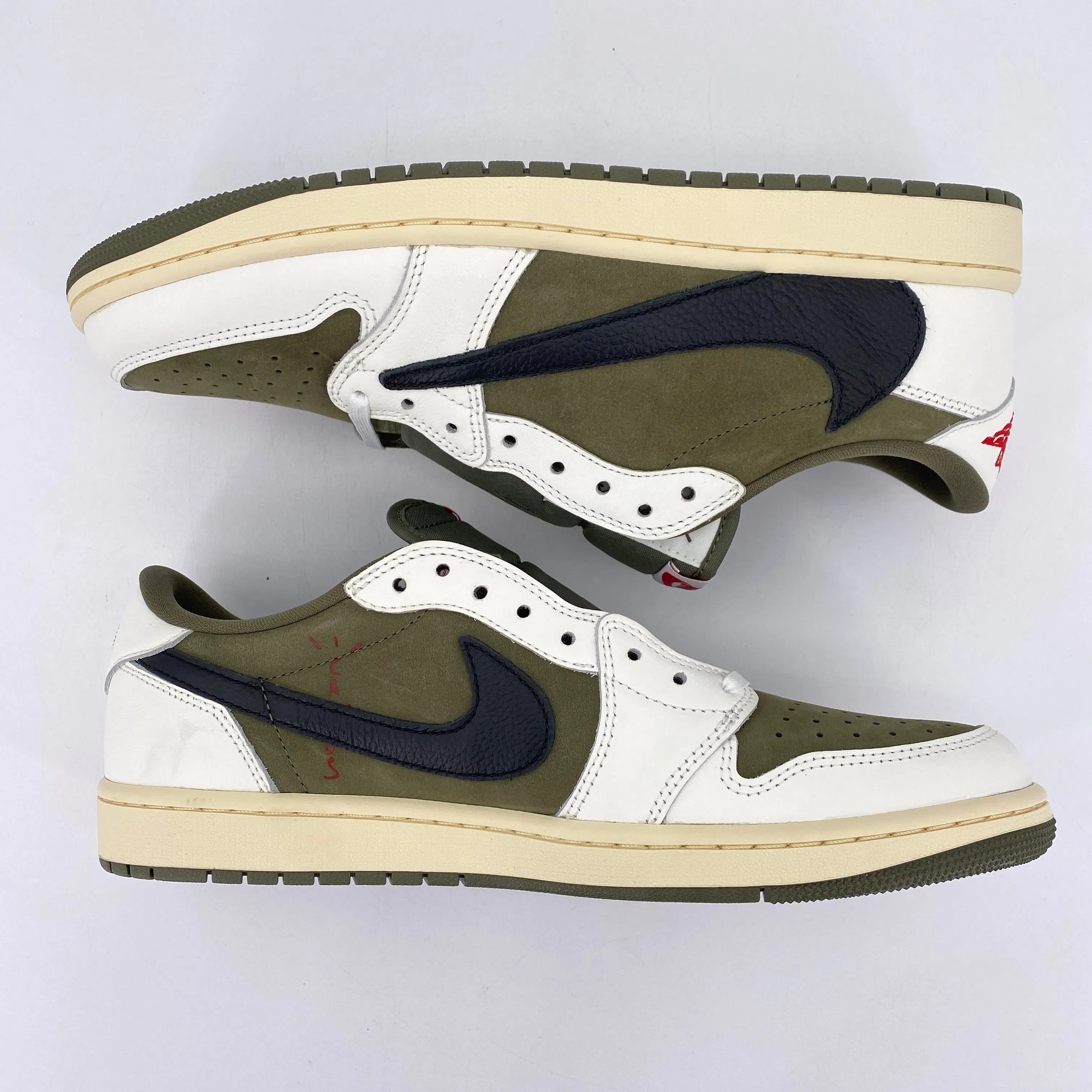Air Jordan 1 Low OG SP "Travis Scott Medium Olive" 2024 New Size 11.5