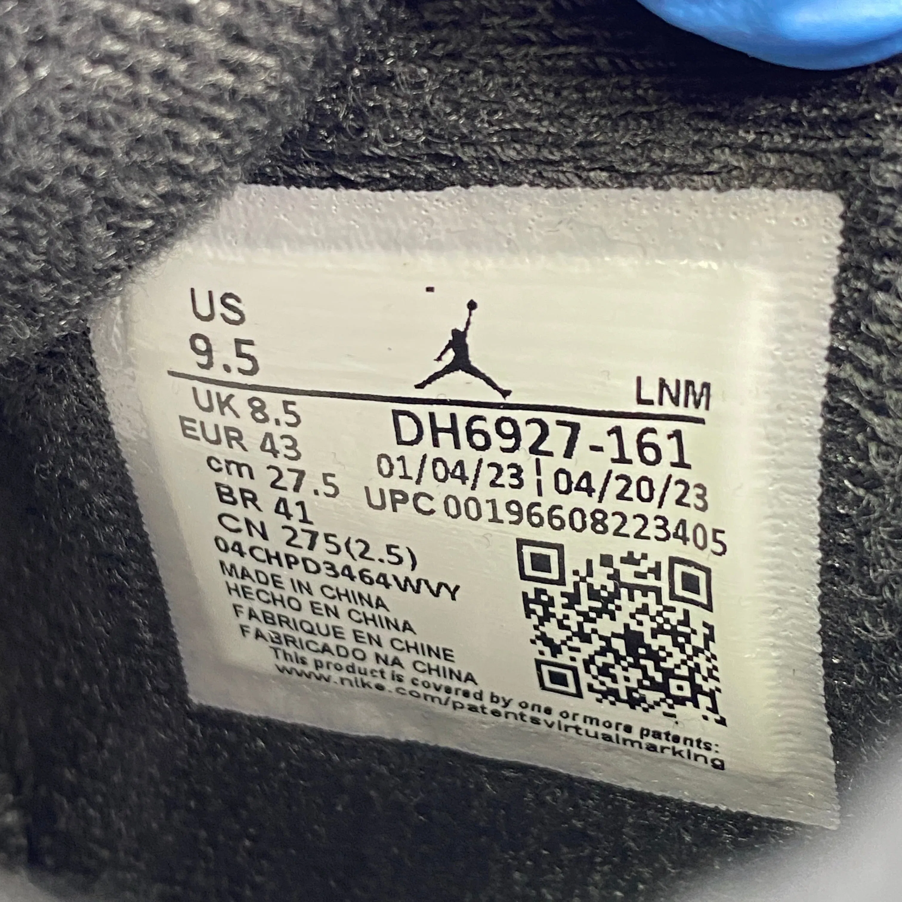 Air Jordan 4 Retro "Red Cement" 2023 New Size 9.5