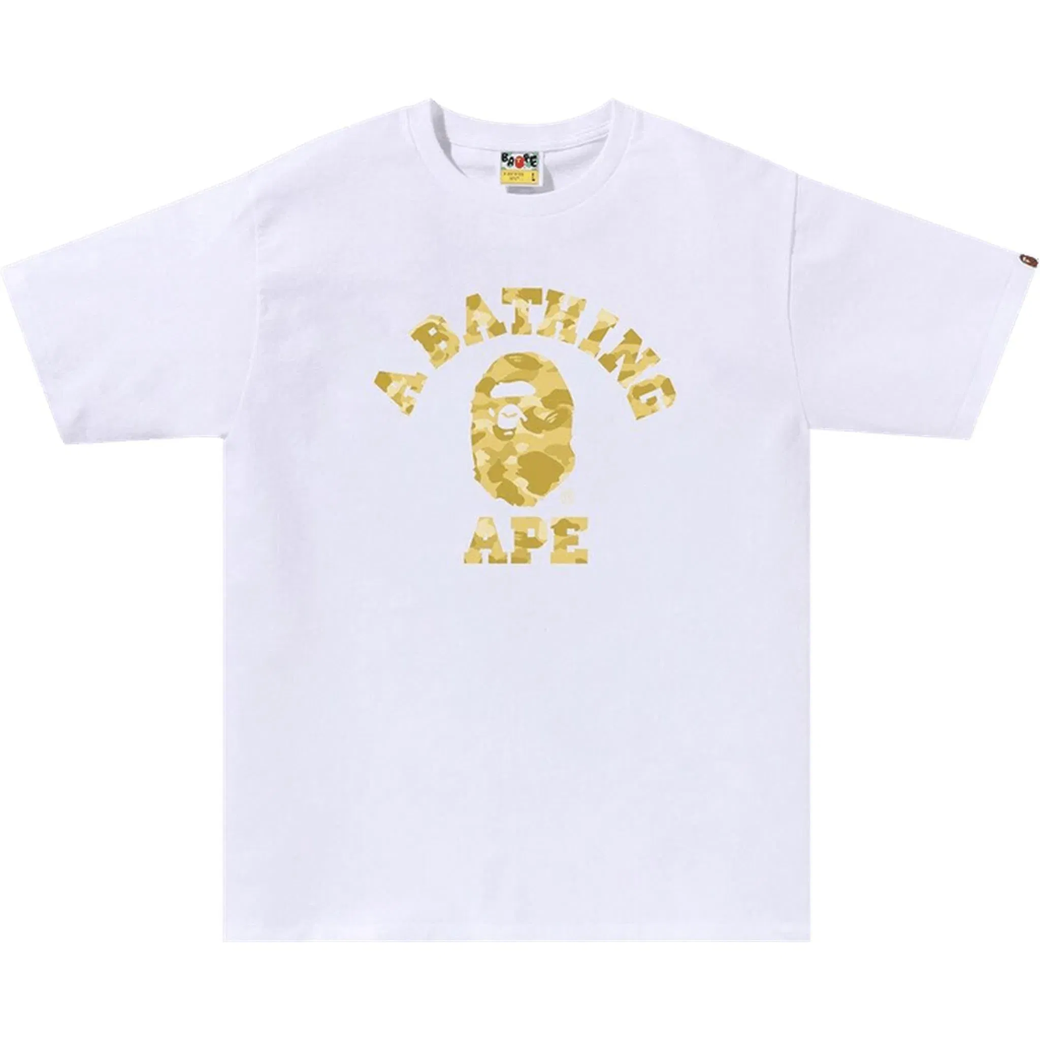BAPE Color Camo College Tee (SS24) White/Yellow