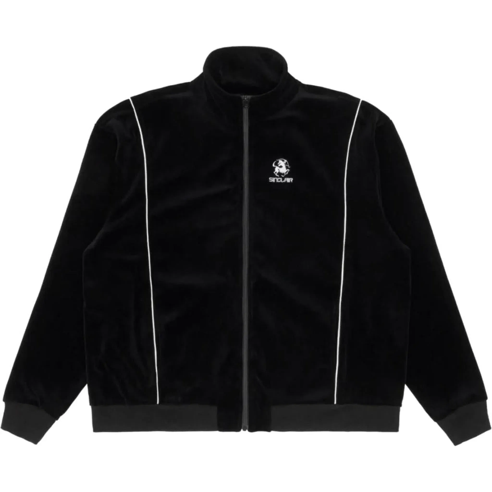 Sinclair Velour Piping Jacket Black