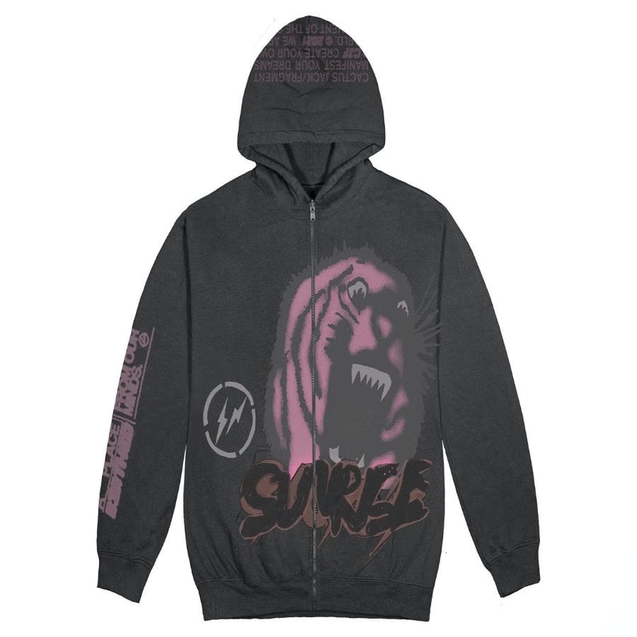 Travis Scott Cactus Jack For Fragment Sunrise Zip Up Hoodie CJFR-HZ08 Size S-XXL