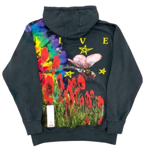 Travis Scott Live In Europe Hoodie Black 93665-566 Men's Size S-XXL